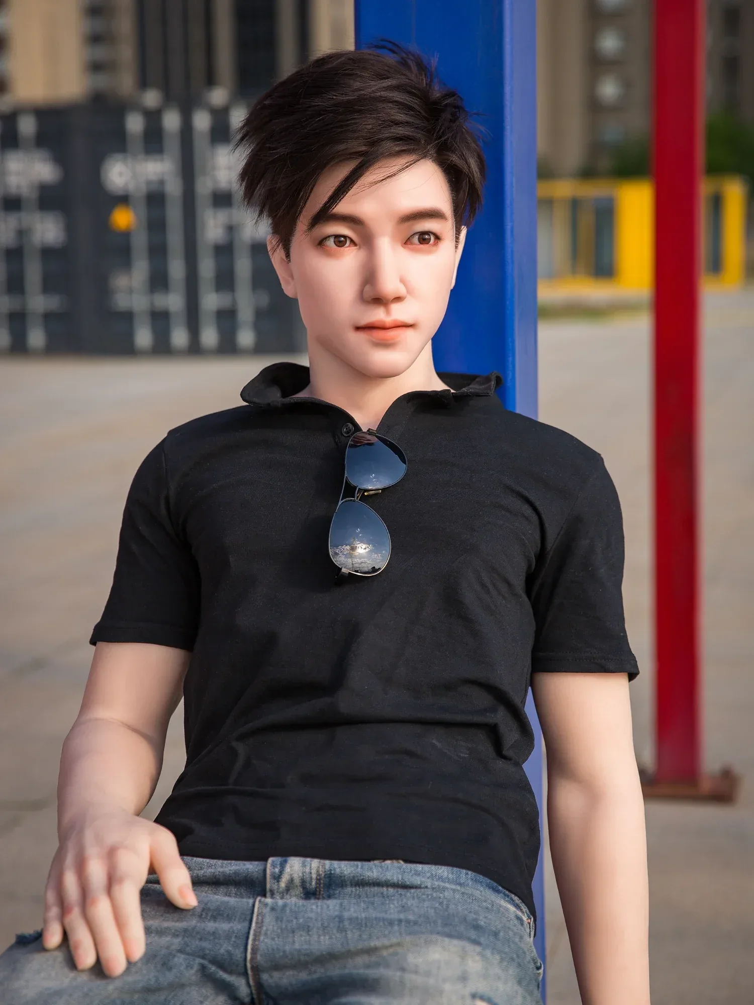 F4615-177cm\/5ft10-55kg Femboy Sex Dolls with Asian Young Male - Qita doll