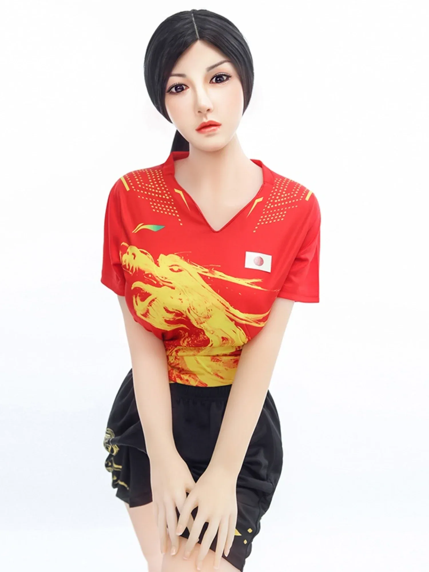 F4637-158cm\/5ft2-33kg D Cup Lifelike Silicone Head Chinese Sex Doll | SY Doll