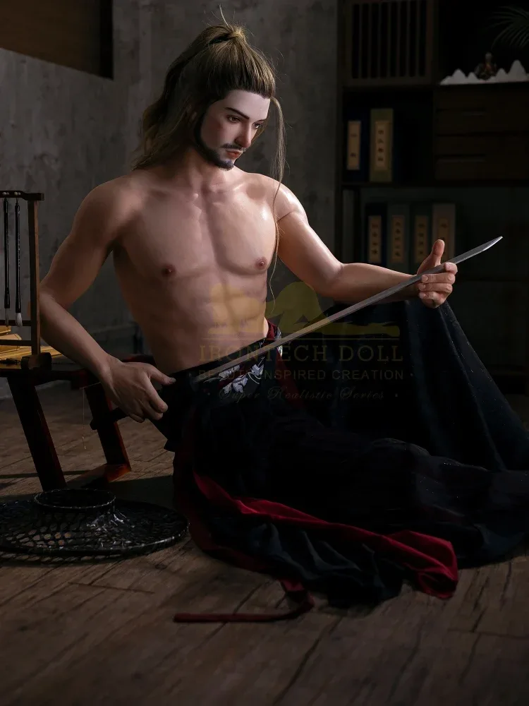 F2377-176cm\/5ft9-40kg Silicone Kung Fu Hero Lifelike Male Sex Doll | Irontech Doll view 11