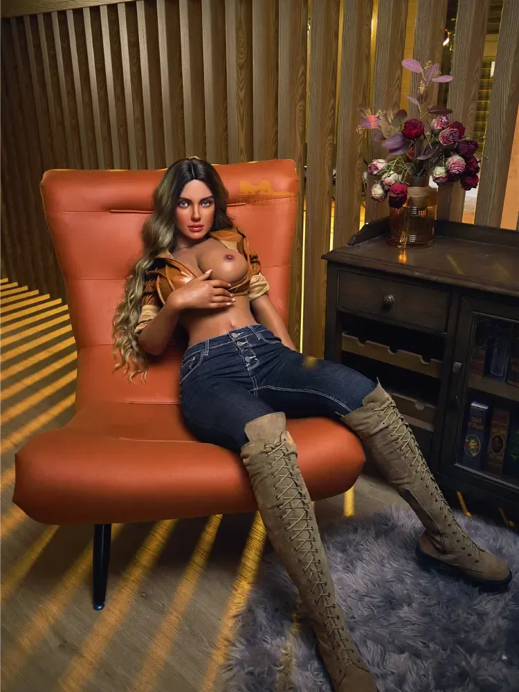 F1266-165cm F Cup Luna Dark Tanned Big Boobs Doll|Irontech Doll view 5