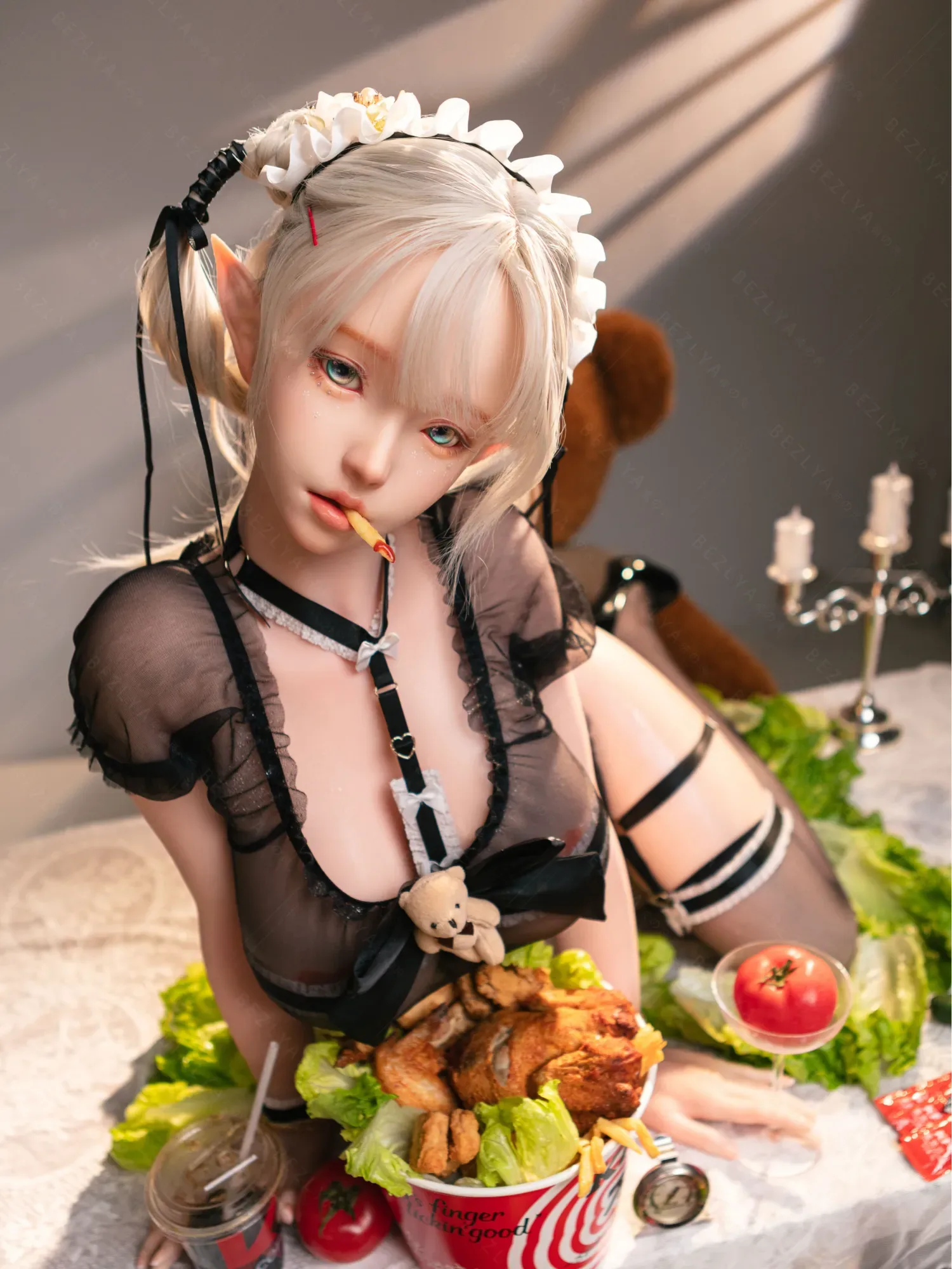 F5932-155Mcm(5.1ft)-40kg 2.0 G Cup Asian Anime Silicone Head Chinese Huge Breast Sex Doll|Bezlya Doll view 3