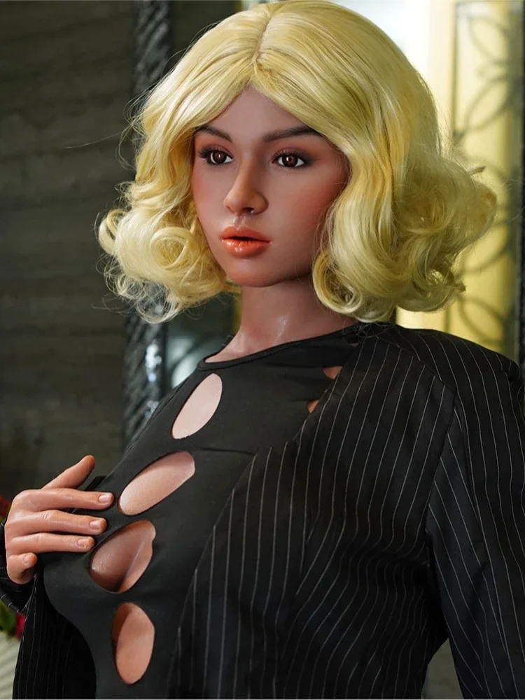 F7526-164cm D Cup Lifelike Black Silicone Sex Doll | Galatea Doll view 8