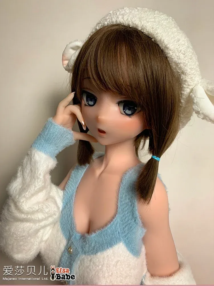 F8018-150cm\/5ft-27.5kg Silicone Flat Chest Japanese Sex Doll – Loli Style Asian Doll | Elsa Babe view 4