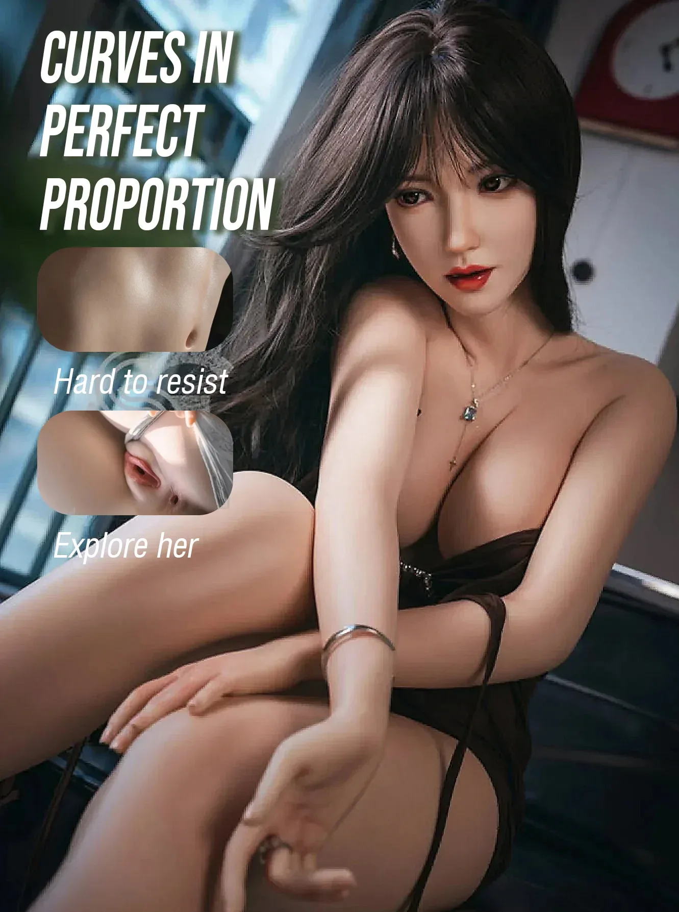 F3754k-165cm(5ft4)-33kg Queena C Cup Silicone Sexy Realistic Adult Sex Doll AI【IN Stock US】 | SE Doll