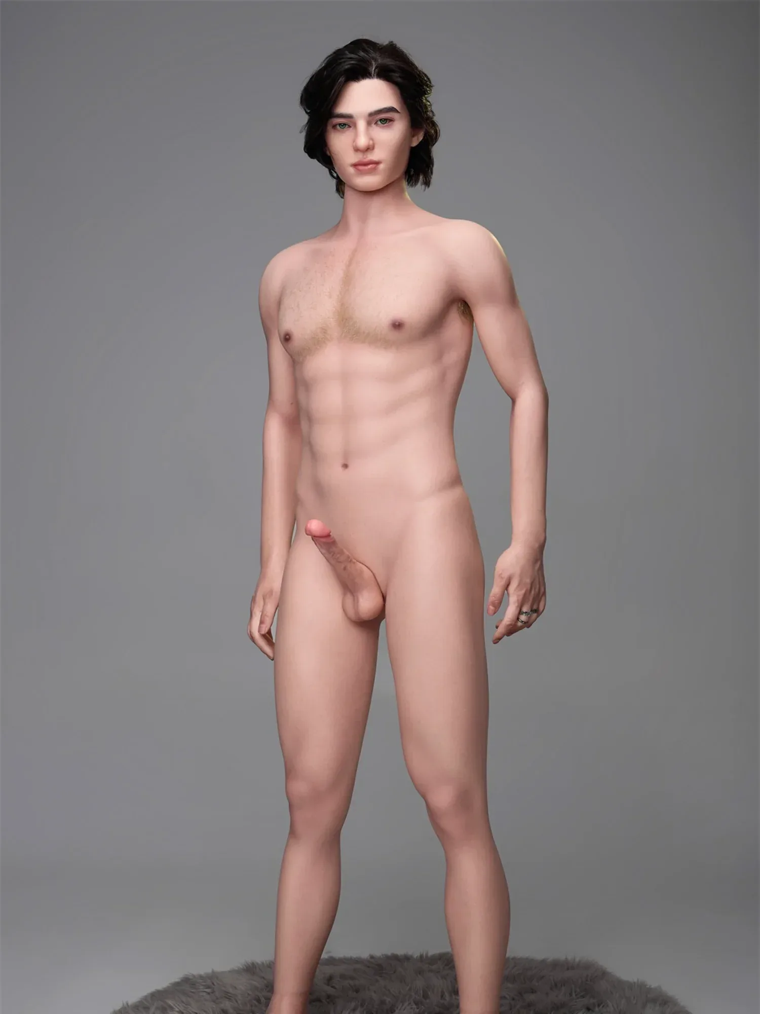 F4579-170cm\/5ft7-38kg Silicone Femboy  toy  masturbator Sex With Male Sex Doll-Irontech Doll view 3