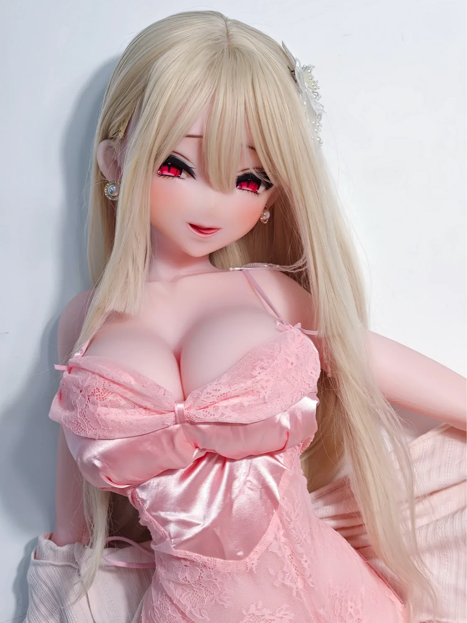 F9306-150cm\/5ft-27.5kg Silicone Head Anime naked dolls | Elsa Babe