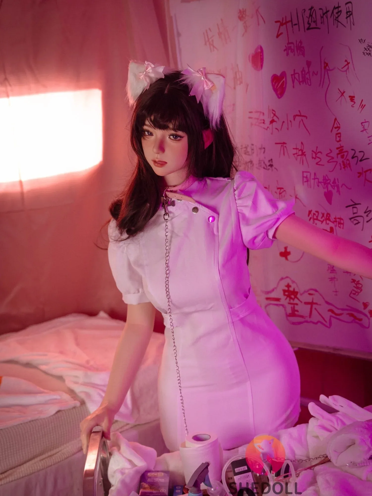 F6059—168cm\/5ft5-47kg D Cup Asian ROS Silicone Real Skin Texture Sex Doll | SHEDOLL view 11