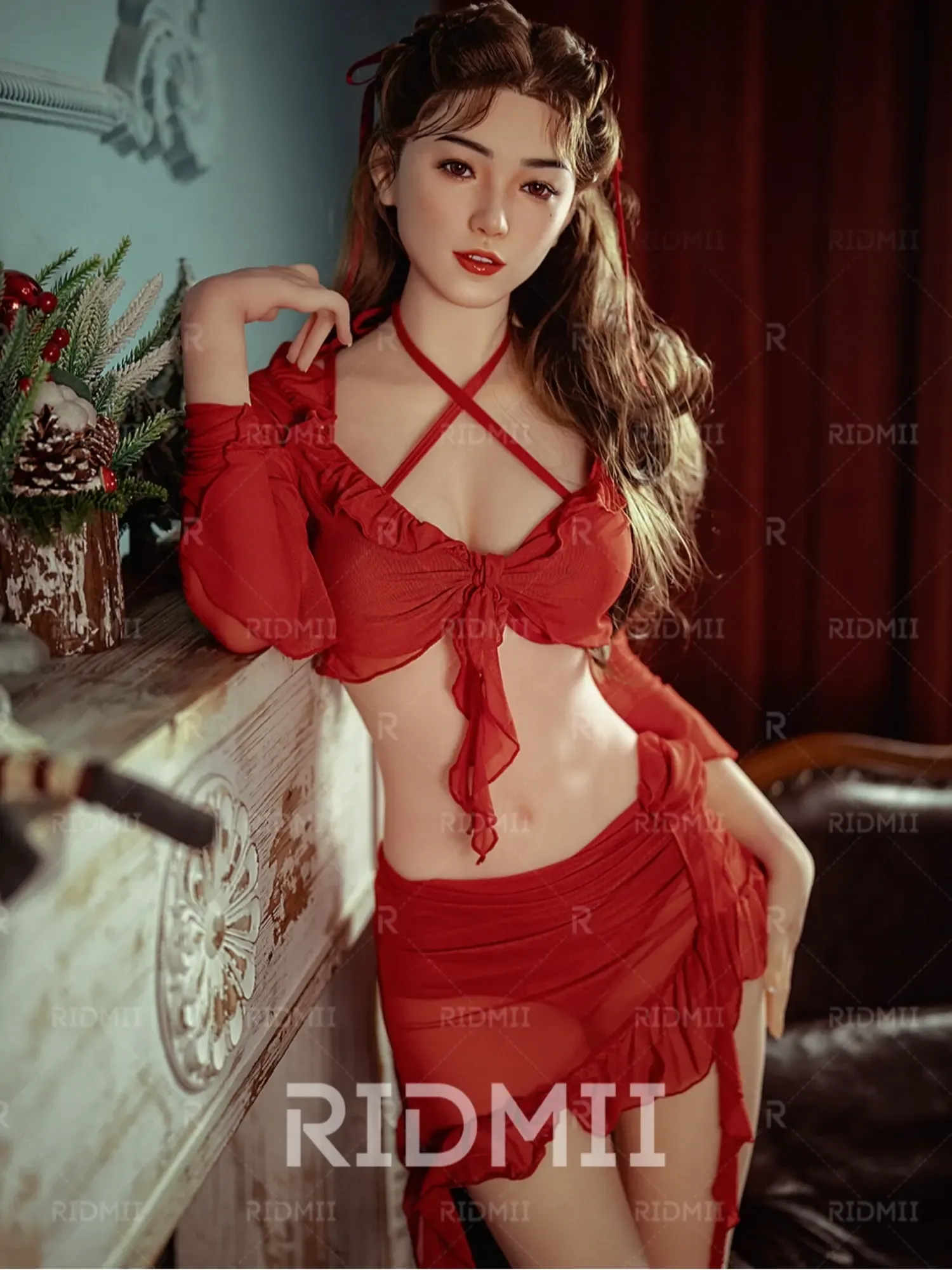 F8501-166cm\/33kg Silicone Head TPE Body Full Size Adult Sex Doll Louisa | Ridmii