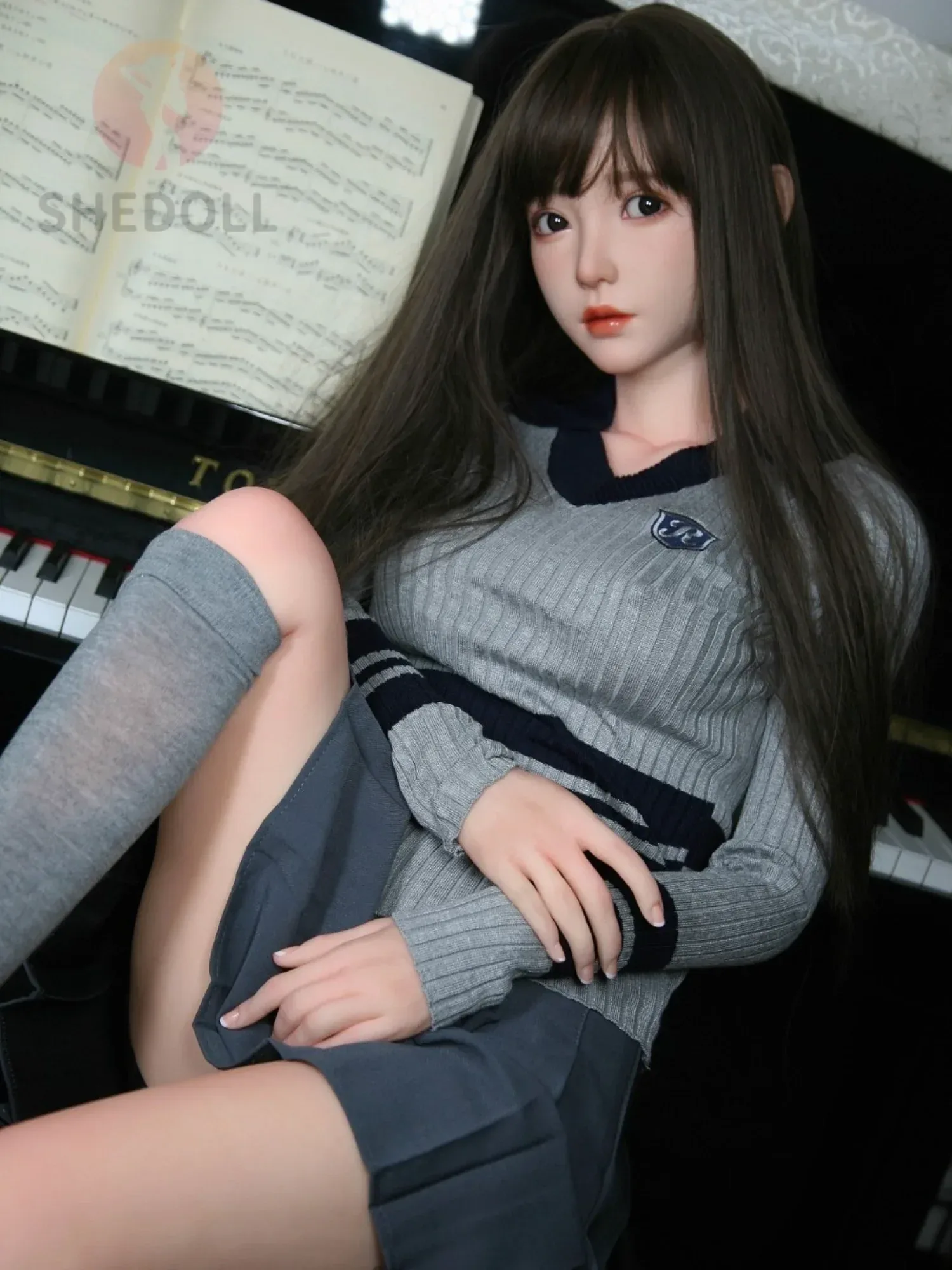 F5900—158cm\/5ft2-38kg C Cup Asian Silicone Head TPE Body Sex Doll | SHEDOLL view 2