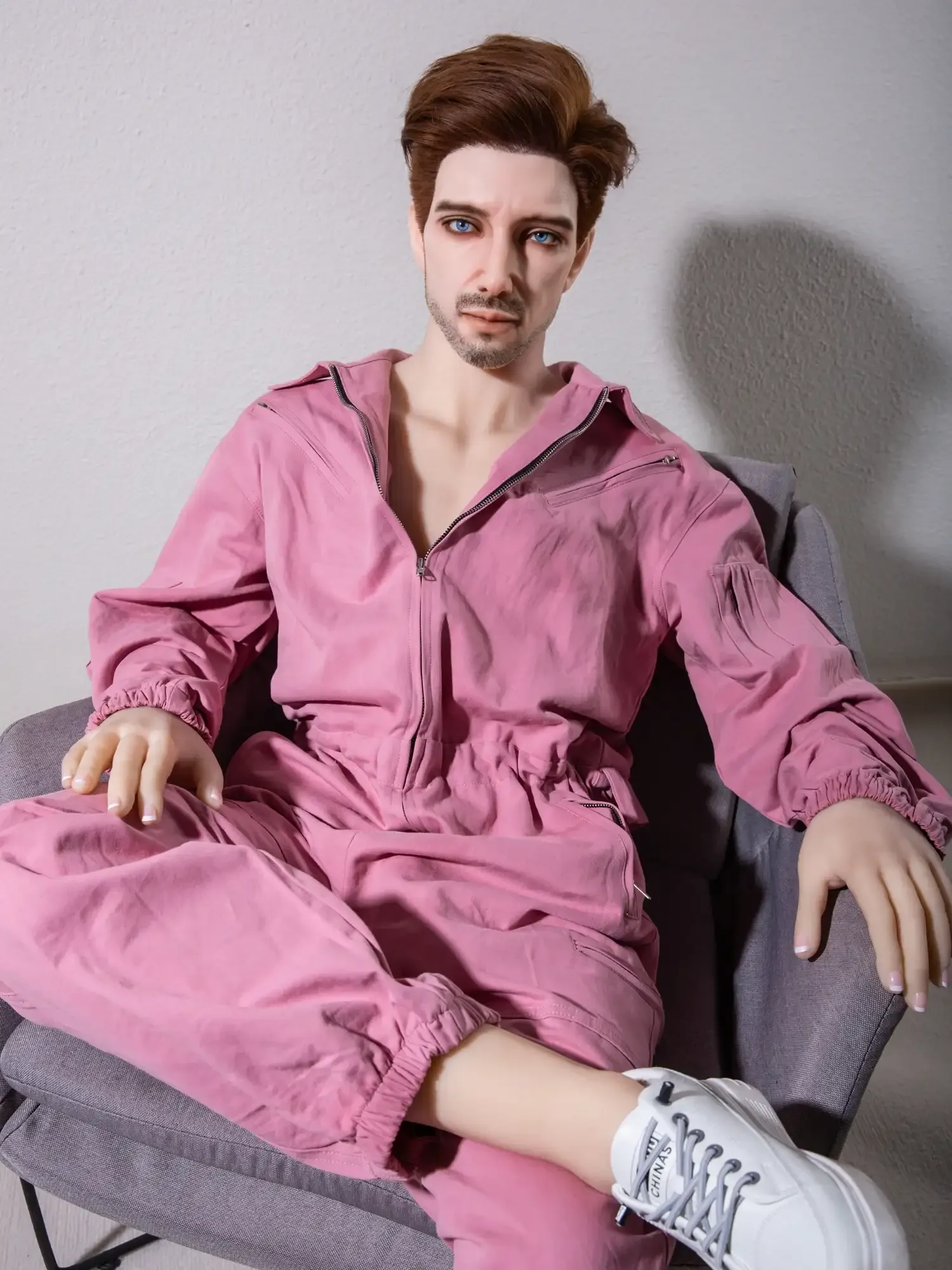 F4609-175cm\/5ft9-58kg Femboy Sex Doll Realistic Silicone Head Male - Qita doll view 5