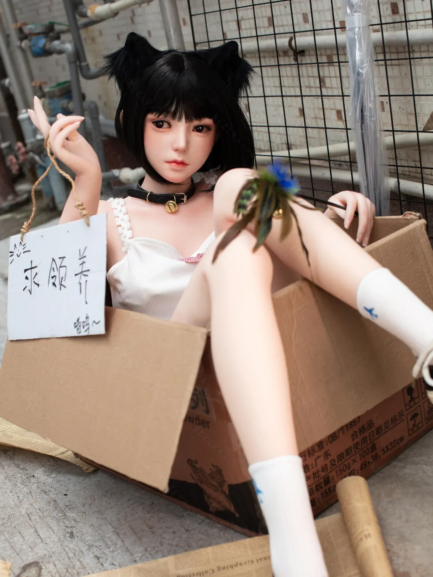 F4705-160cm(5.3ft)-34kg 2.0 B Cup Asian Robot Chinese Silicone Head Sex Doll|Bezlya Doll view 4