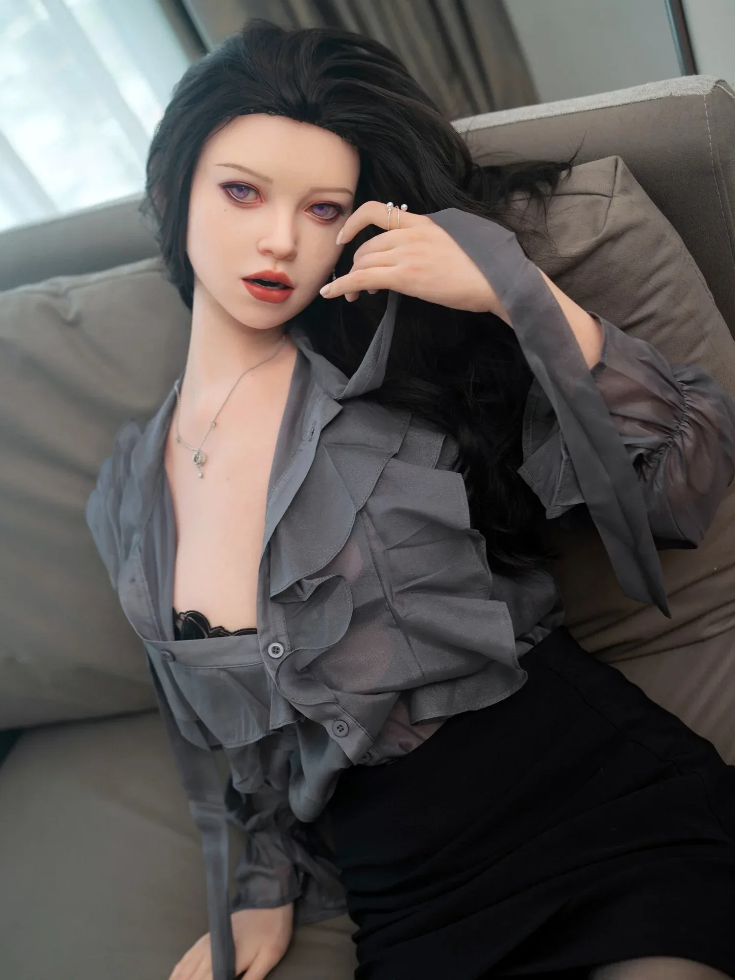 F6160—165cm\/5ft4-37.5kg F Cup Asian Realistic Lifesize Silicone Celebrity Sex Doll | Zelex Doll view 8