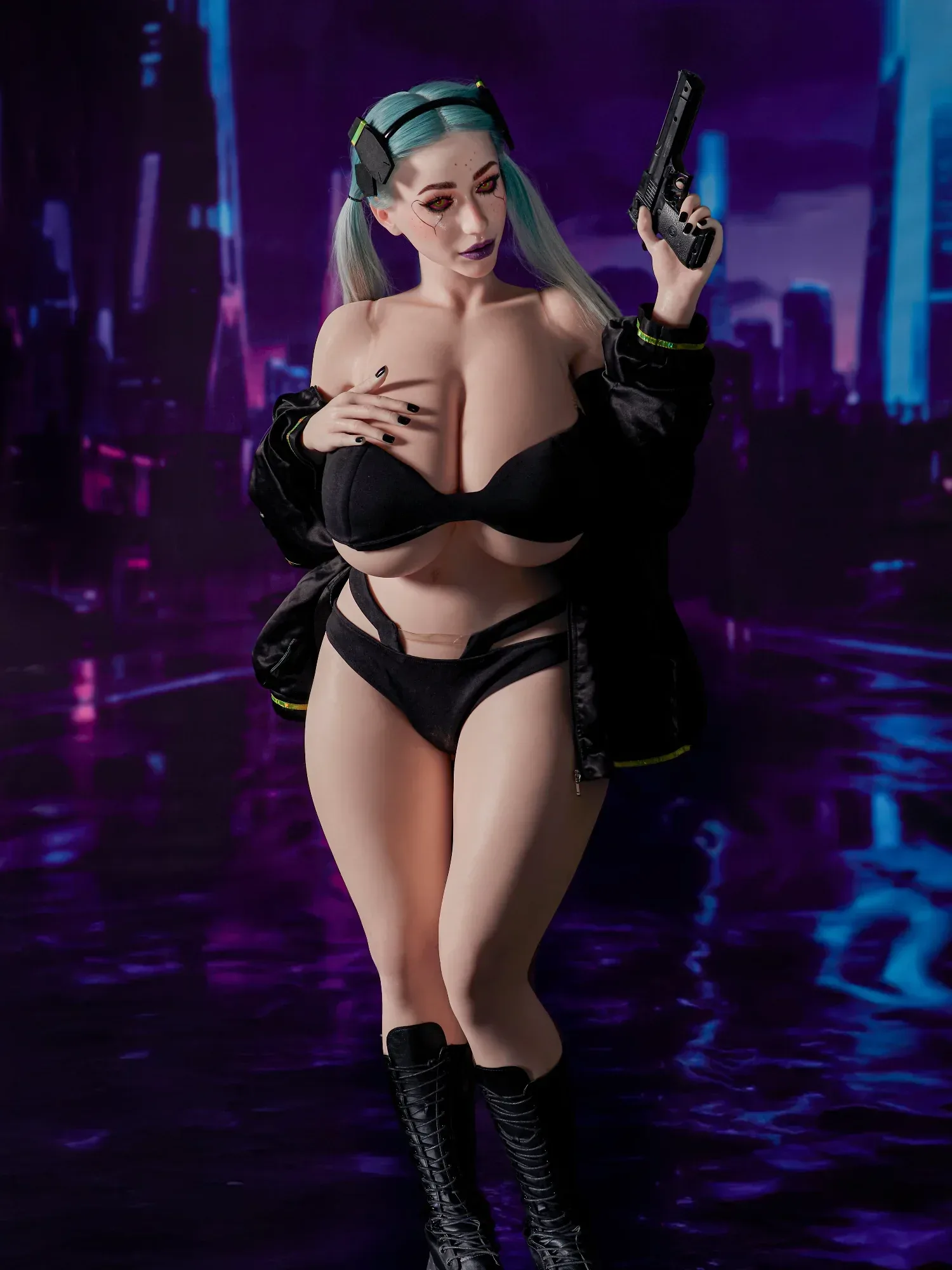 F9173-161cm(5.3ft)-53kg I Cup Silicone Halloween SSBBW Sex Doll Huge Boob Sex Doll丨Climax Doll Ultra view 7