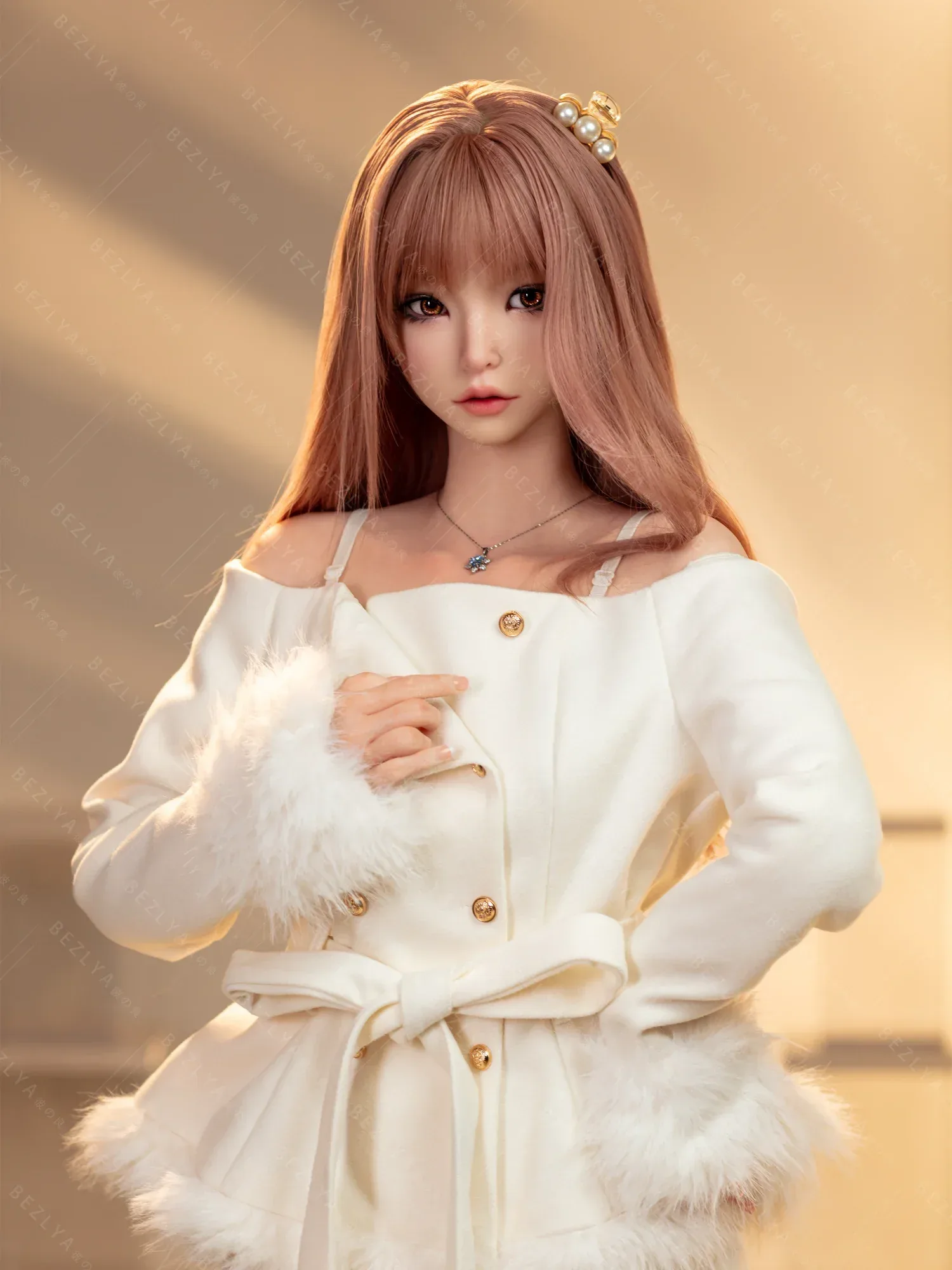 F9294-163Mcm(5.4ft)-35.8kg 2.2cf D Cup Mini ROS Silicone Asian Anime full size sex doll|AITIA Doll view 7