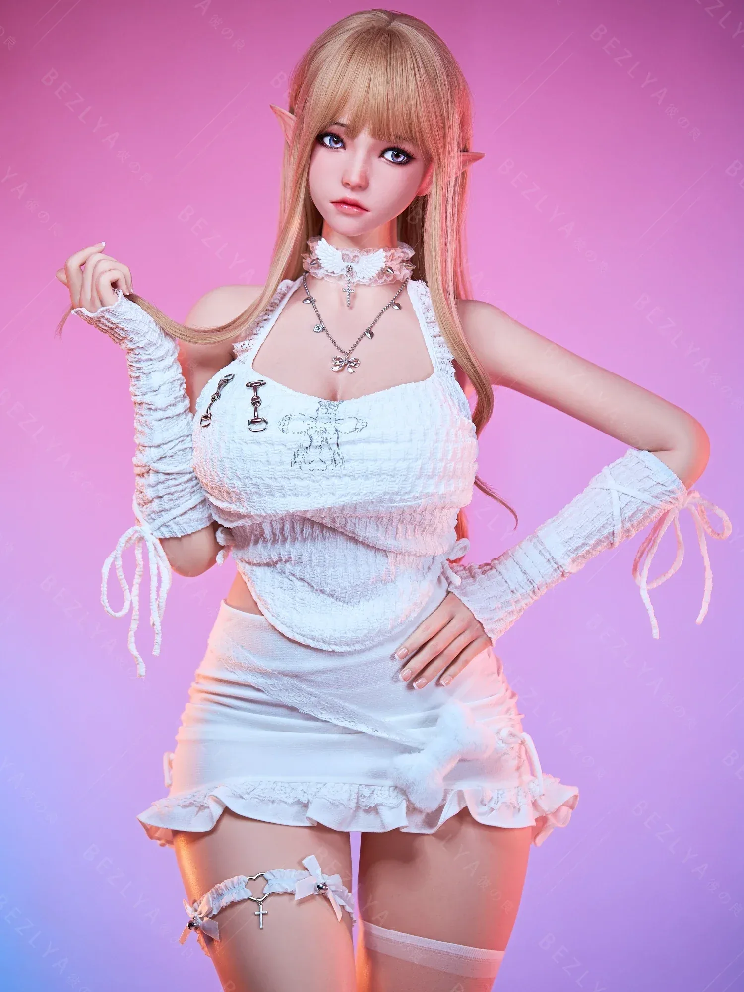 F7154-155Mcm(5.1ft)-38kg 2.2cf E Cup Mini ROS Silicone Asian Anime celebrity Sex Doll|AITIA Doll view 7