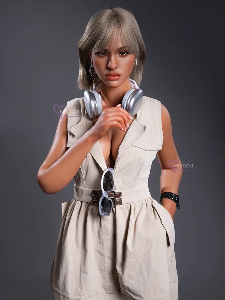 F8154-166cm\/5ft5-38kg M33 D Cup Black Life size Sex Doll | MD Doll