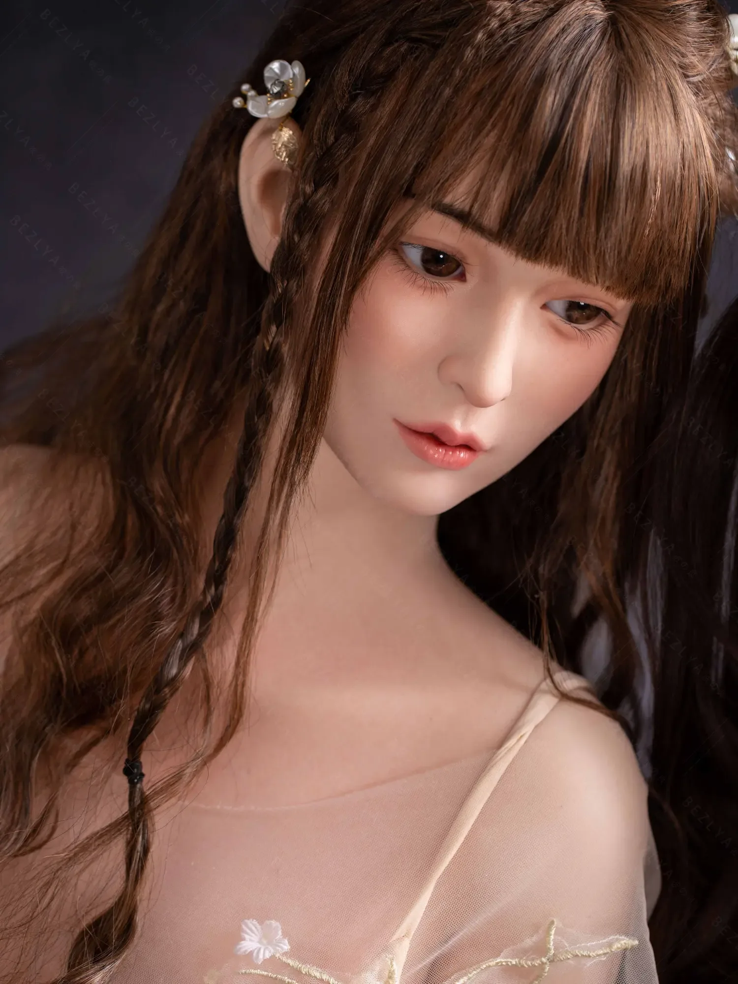 F4737-160cm(5.3ft)-34kg 2.0 B Cup Robot Silicone Head Adult Asian Chinese Sex Doll|Bezlya Doll view 5