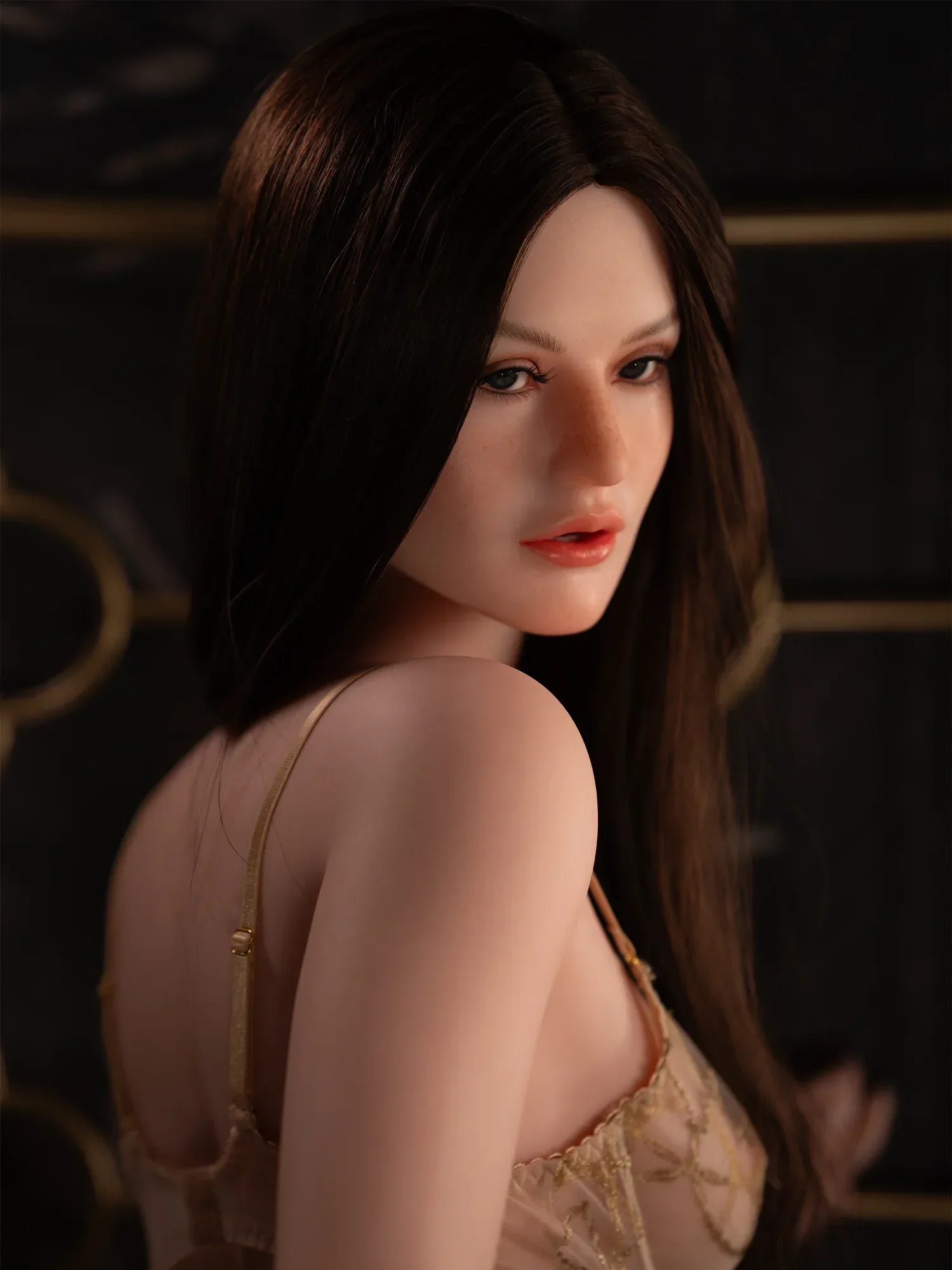 F4887—171cm\/35.6kg C cup Silicone Head (Movable Jaw) + SLE Body Silicone Real Sex Doll | Zelex Doll view 8