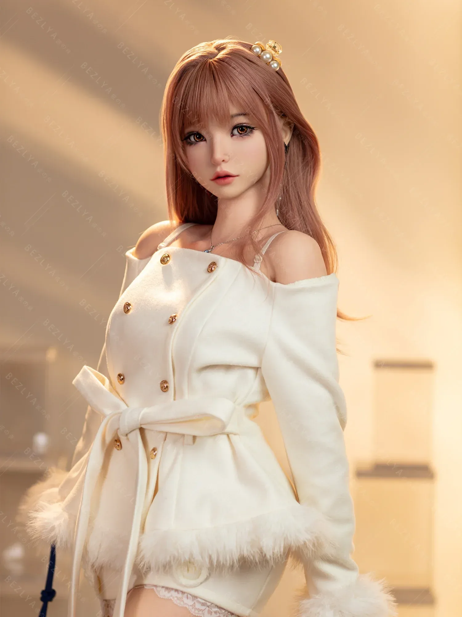 F9294-163Mcm(5.4ft)-35.8kg 2.2cf D Cup Mini ROS Silicone Asian Anime full size sex doll|AITIA Doll view 9