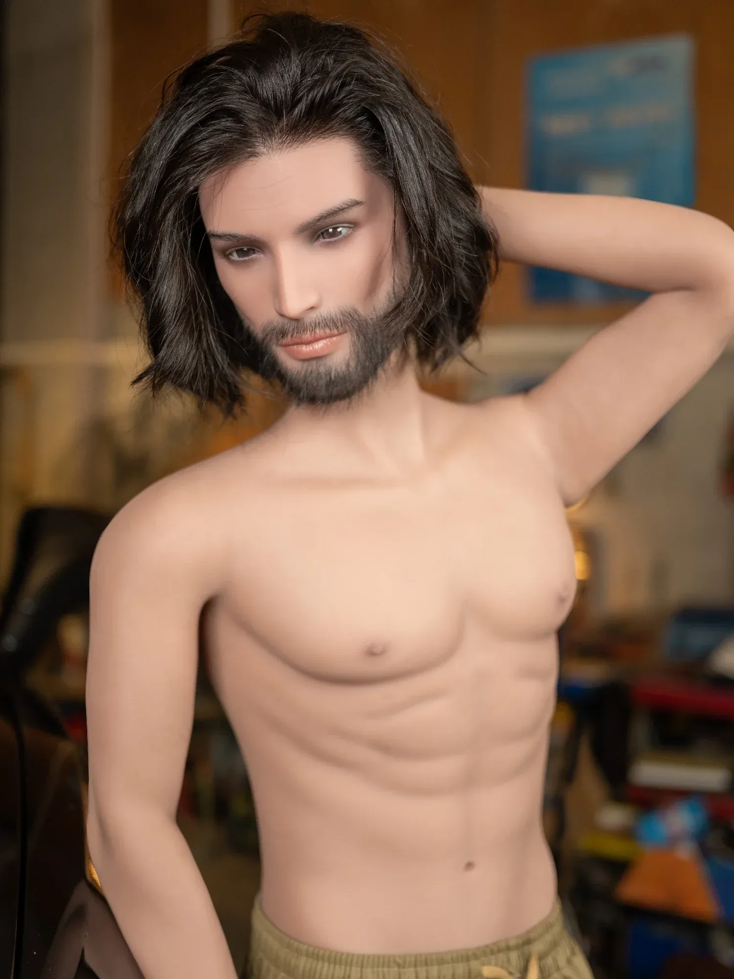 F6219-168cm(5.5ft)-37kg Realistic Male Sex Doll with Silicone Head - Rui Mei view 4