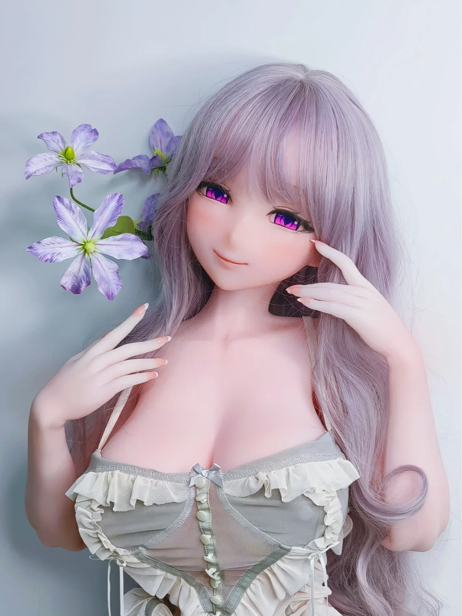 F9245-150cm\/5ft-27.5kg Silicone Head Anime real life sex dolls | Elsa Babe
