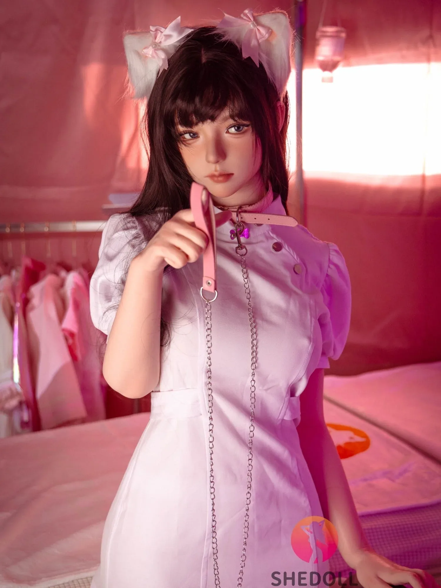 F6059—168cm\/5ft5-47kg D Cup Asian ROS Silicone Real Skin Texture Sex Doll | SHEDOLL view 2