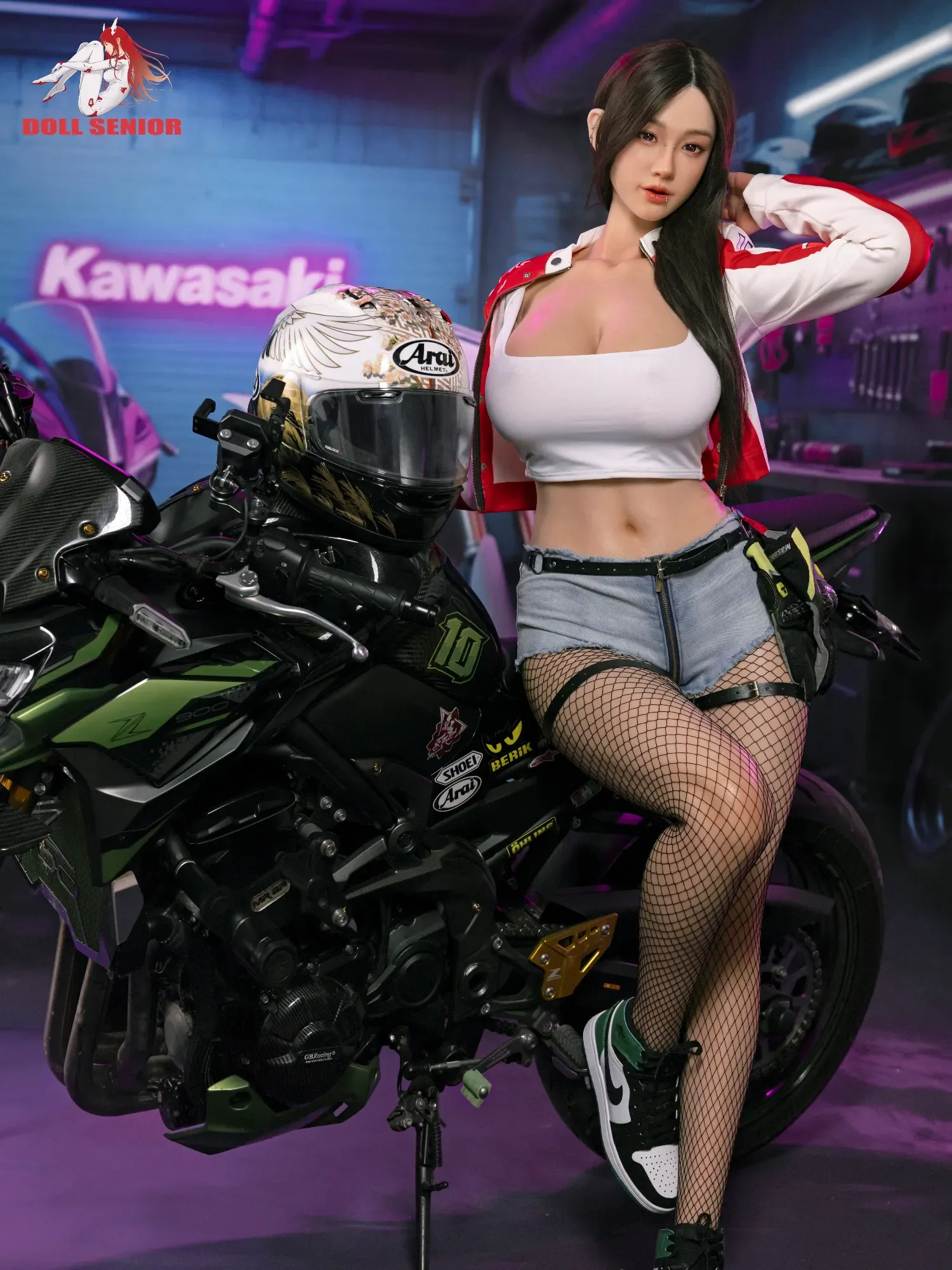 F5713- 170cm(5ft7)-43kg G Cup Silicone ROS Motorcycle Girl Asian Huge breast Sex Doll丨Doll senior view 8