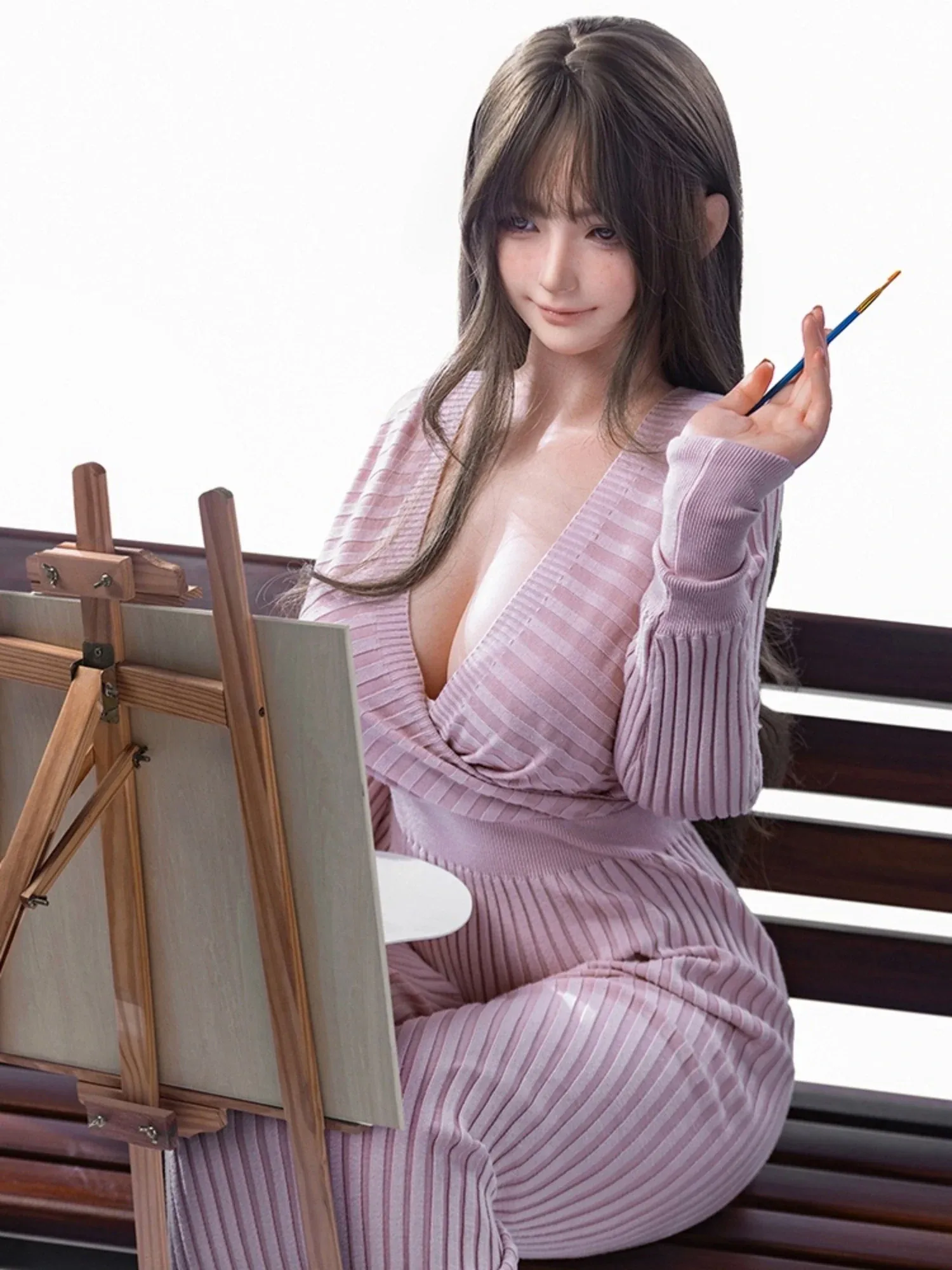F6177—164cm\/5ft4-30kg G Cup Silicone Asian Sex Doll BBW | Firefly Diary view 12
