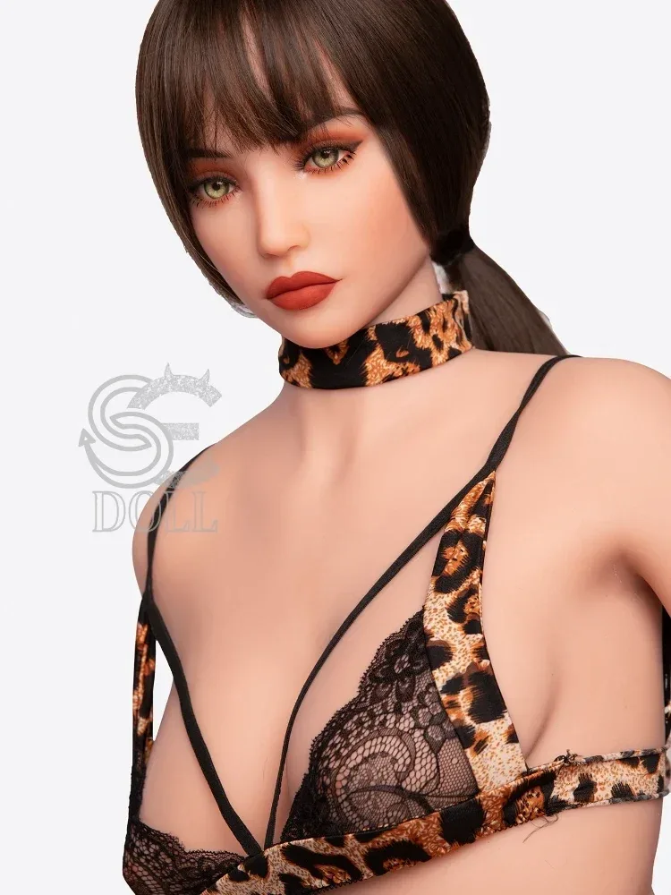 F935-170cm-42kg Jenny C Cup TPE Mistress Sexy Latin Leopard Woman Sex Doll|SE Doll view 3