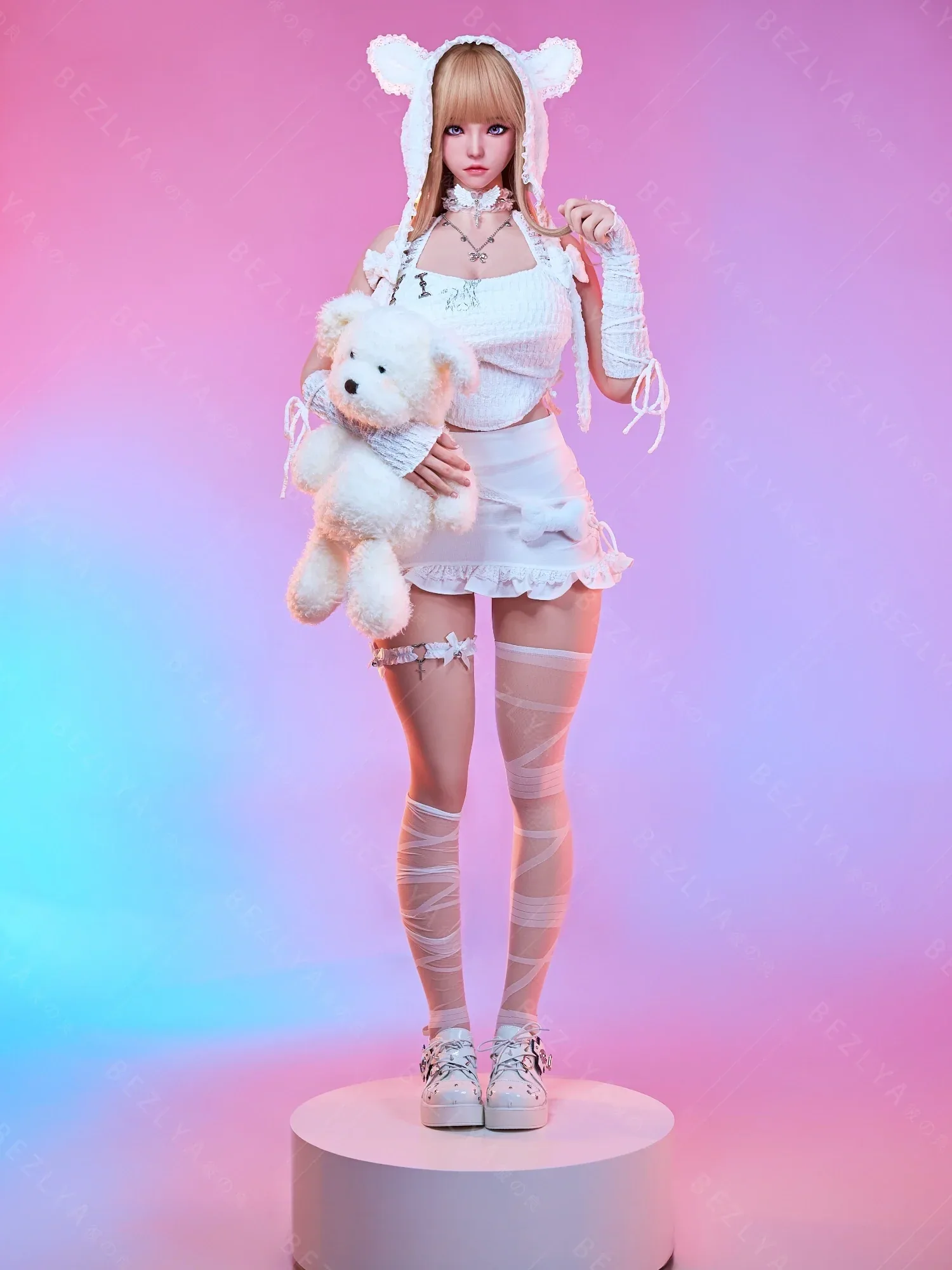 F7154-155Mcm(5.1ft)-38kg 2.2cf E Cup Mini ROS Silicone Asian Anime celebrity Sex Doll|AITIA Doll view 11