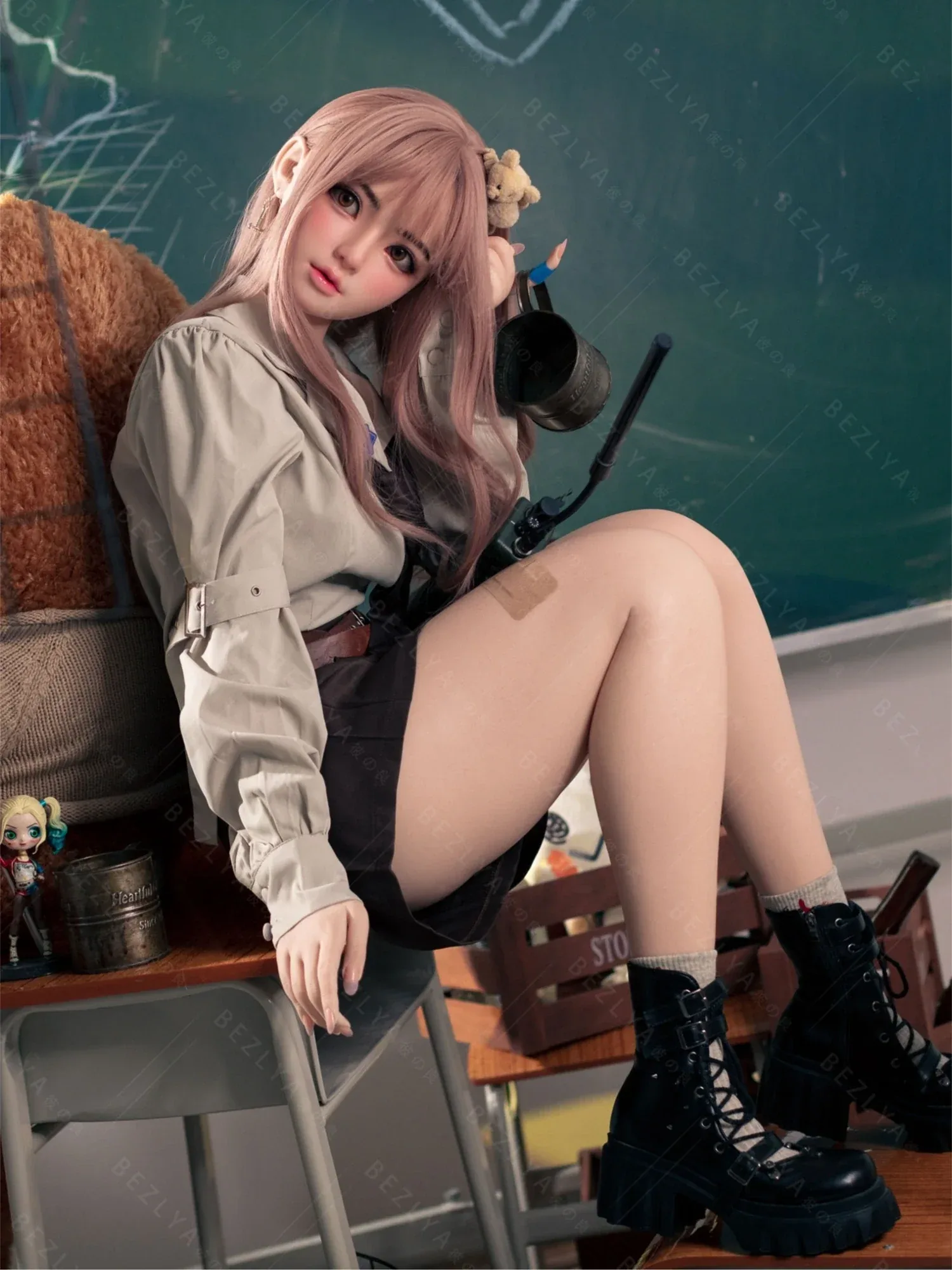 F7148-155Rcm(5.12ft)-32.5kg 2.1 A Cup Robot Silicone Head Adult Asian Sex Doll|Bezlya Doll view 6
