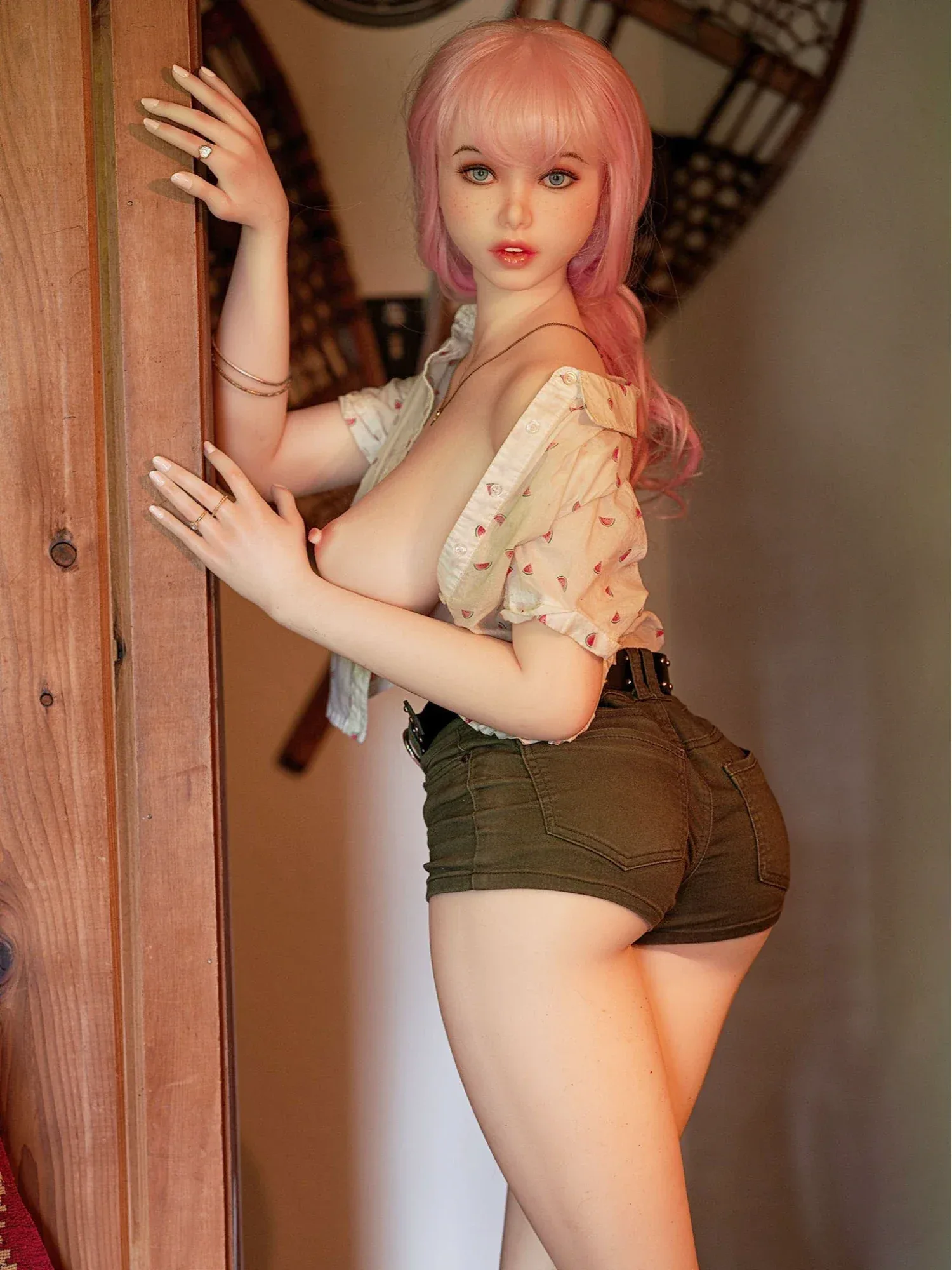 F4677-150cm\/4ft9(34kg)Ariel J Cup Mini Realistic Young Silicone Sex Doll | PiPer Doll view 7