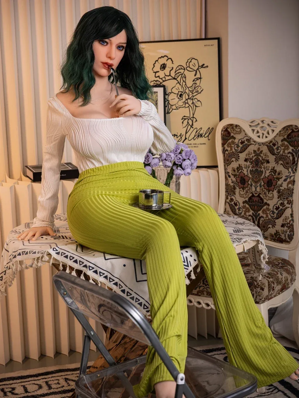 F5264-158cm(5ft2) 41kg H Cup Nancy Real Milf Sex Dolls |Galaxy view 3
