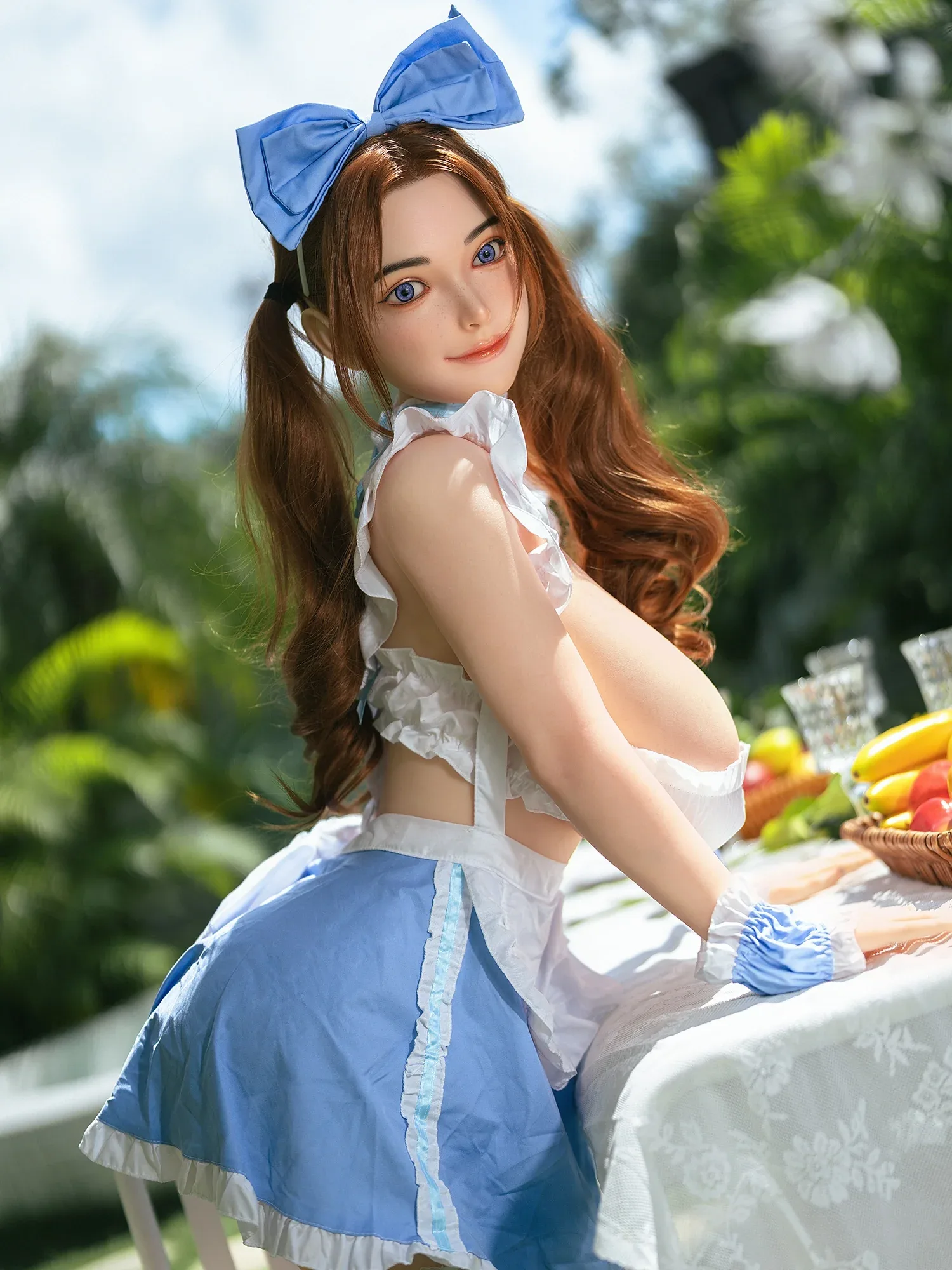 F7618-161cm\/5ft3 F Cup Realistic TPE Body Silicone Head Japanese Sex Doll | Rosretty Doll view 10