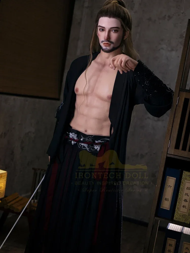 F2377-176cm\/5ft9-40kg Silicone Kung Fu Hero Lifelike Male Sex Doll | Irontech Doll view 9