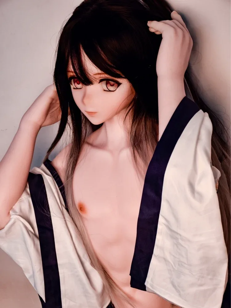 F5457-153cm\/5ft-28kg Silicone Ancient Style Femboy Sex Dolls-Perfect Blend of Ethereal Long Hair  | Elsa Babe view 2
