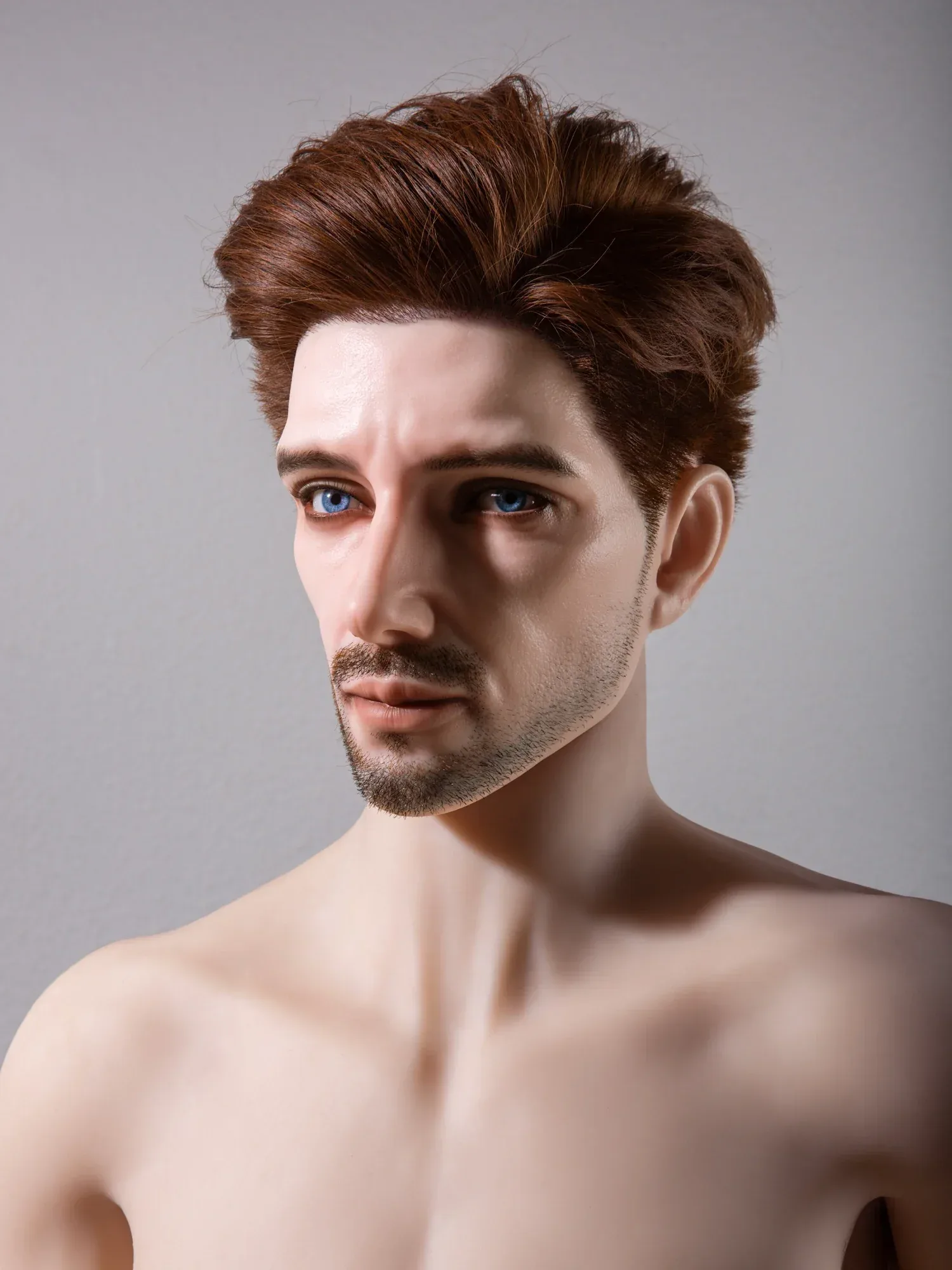 F4609-175cm\/5ft9-58kg Femboy Sex Doll Realistic Silicone Head Male - Qita doll view 12