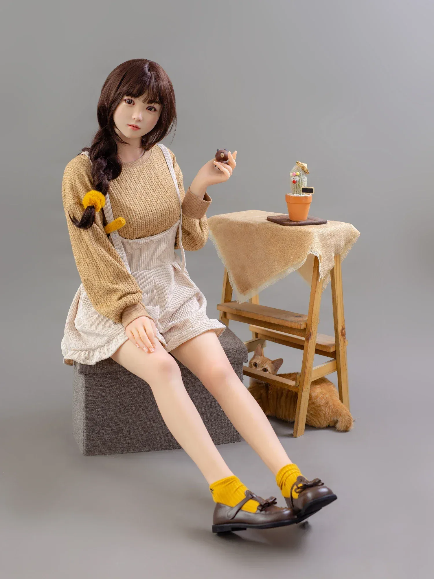 F4702-160cm(5.3ft)-34kg 2.0 B Cup Mini Asian Chinese Silicone Head Sex Doll｜Bezlya Doll view 7