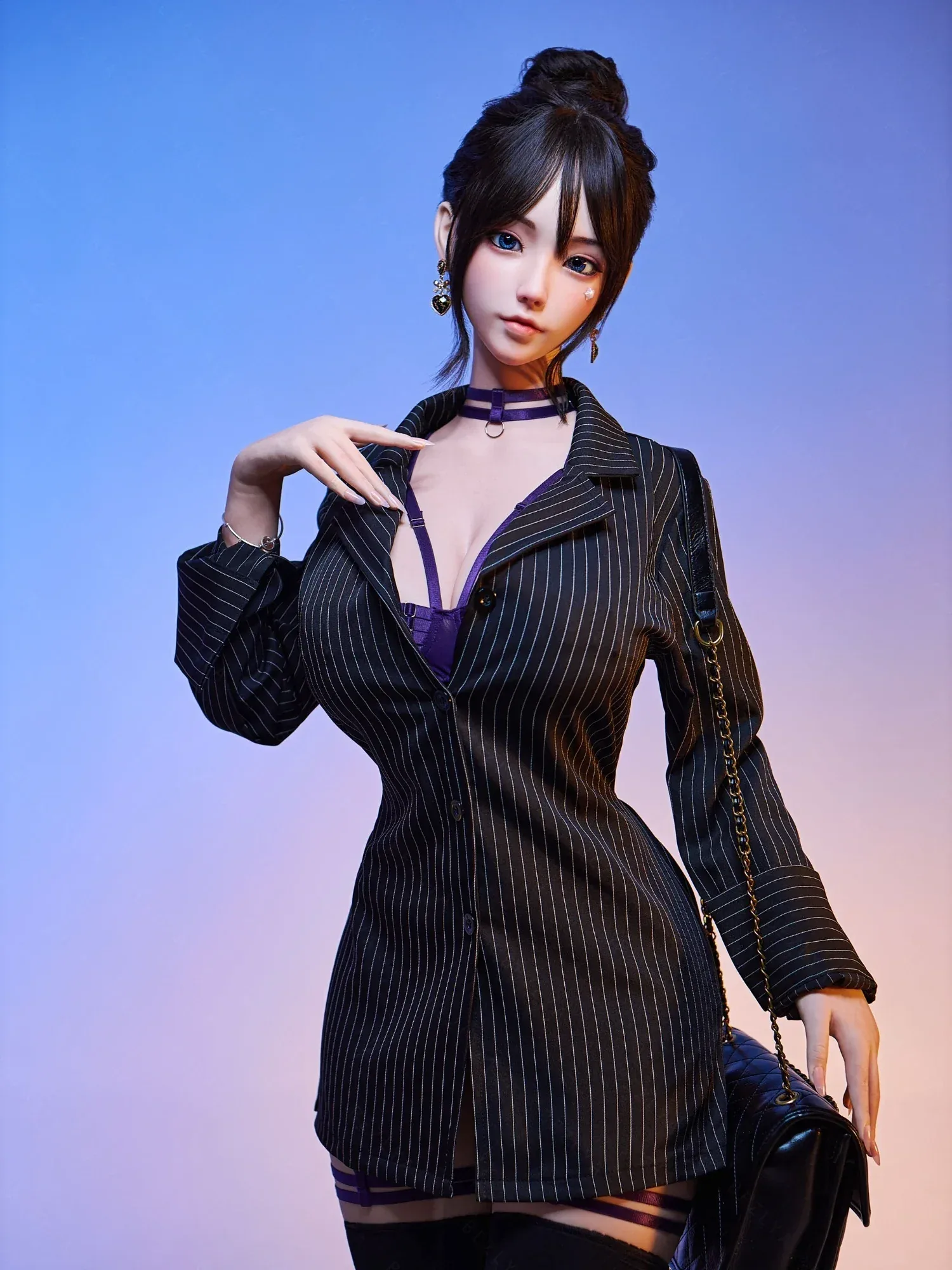 F7119-161cm(5.28ft)-32.8kg 2.2 I Cup Asian Real Silicone Japanese Office Lady Sex Doll|AITIA Doll view 3