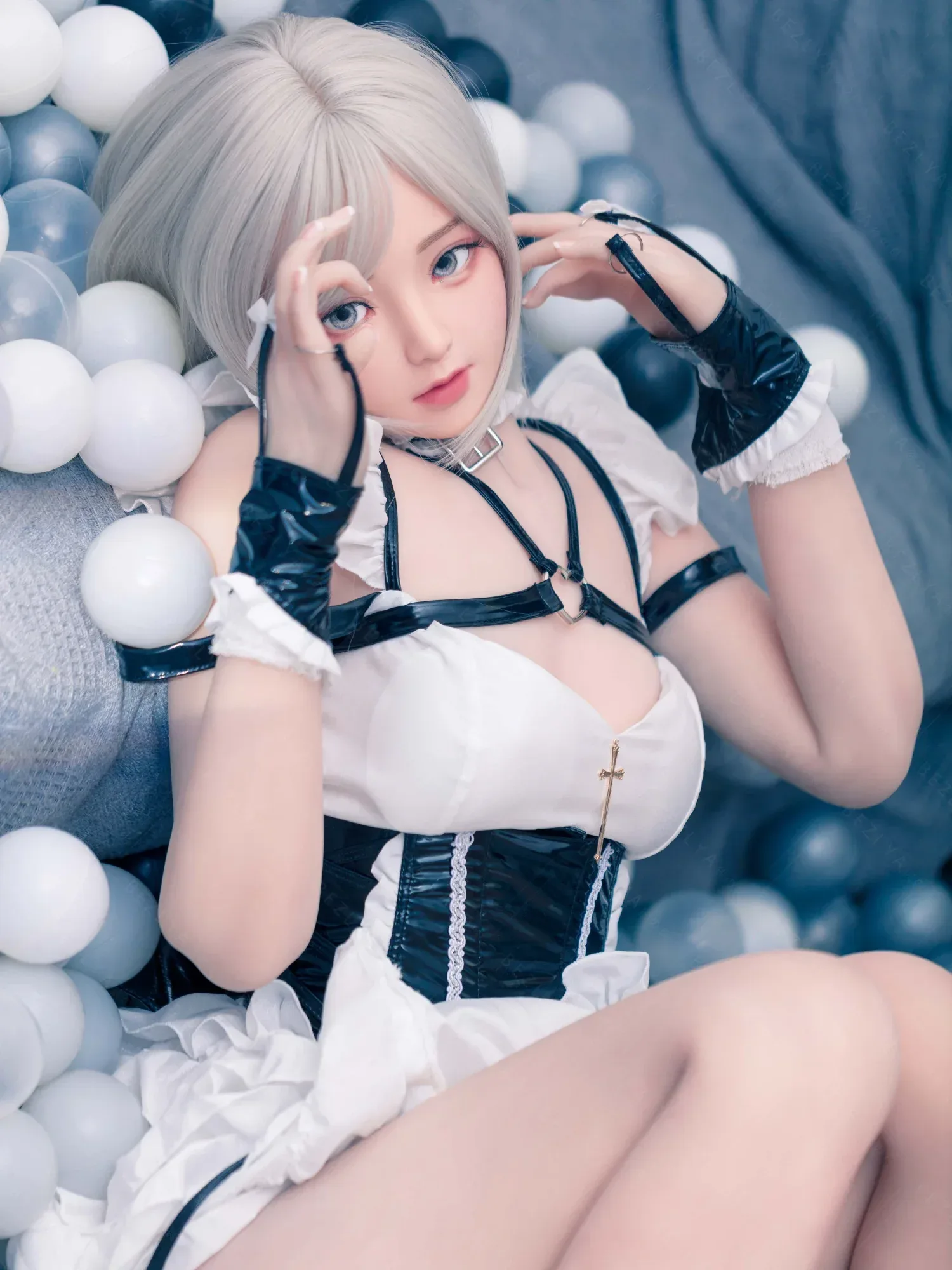 F4768-155Rcm(5.1ft)-37kg 2.0 A Cup Robot Silicone Head Adult Asian Chinese Sex Doll|Bezlya Doll view 4