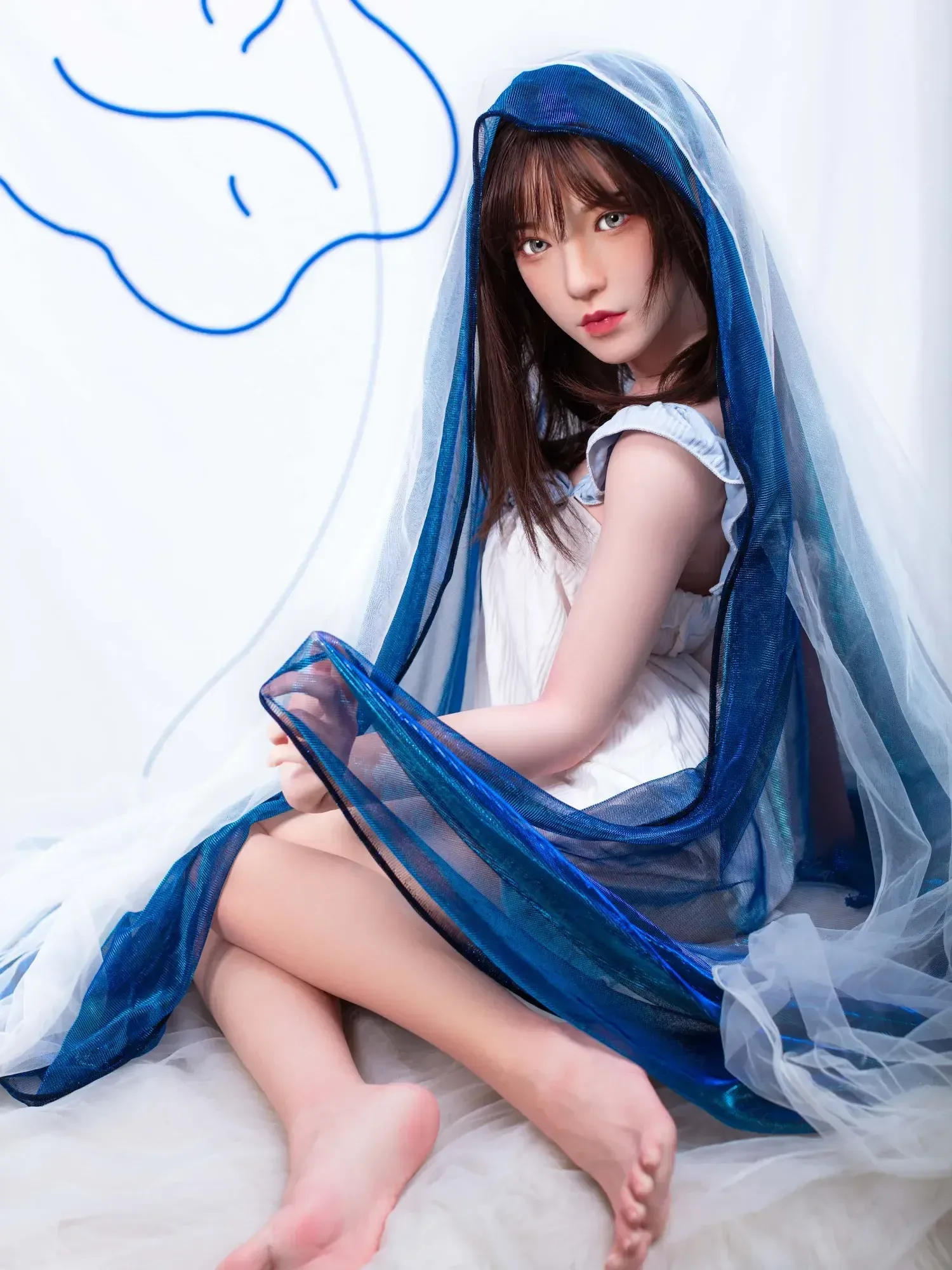 F4748-150cm(5.3ft)-34kg 2.1 A Cup Asian Real Silicone Chinese Teen Sex Doll Sex Doll｜Bezlya Doll view 1