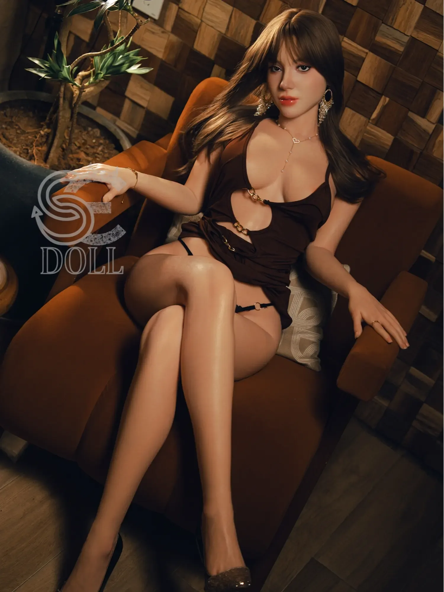 F4816-T163cm(5.3ft)-33kg Cindy.A C Cup Silicone Adult Robot Best Chinese Sex Doll|SE Doll view 10