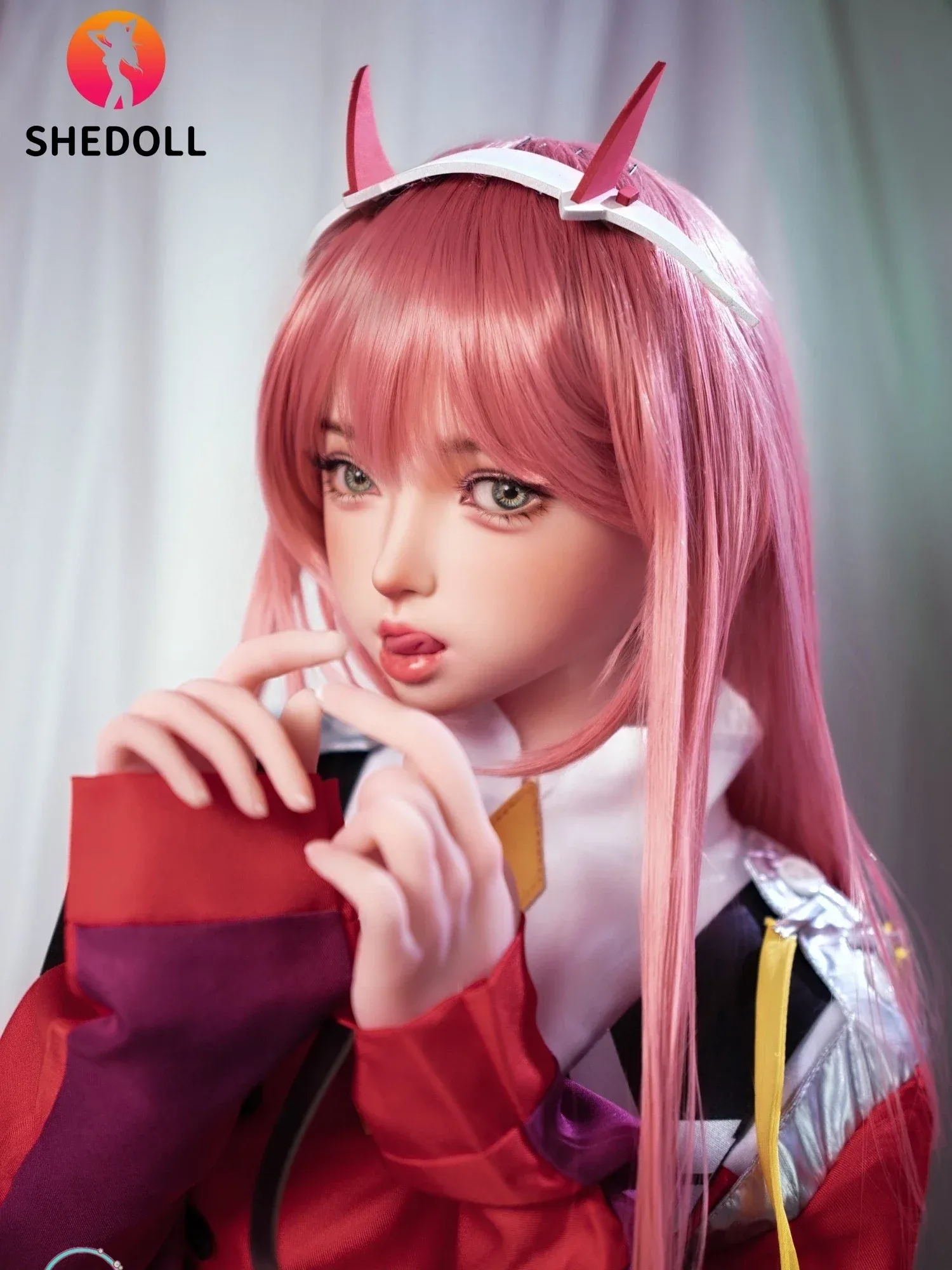 F6094—152cm\/5ft-33kg A Cup Flat Chest Asian ROS Silicone Head TPE Body Sex Doll | SHEDOLL