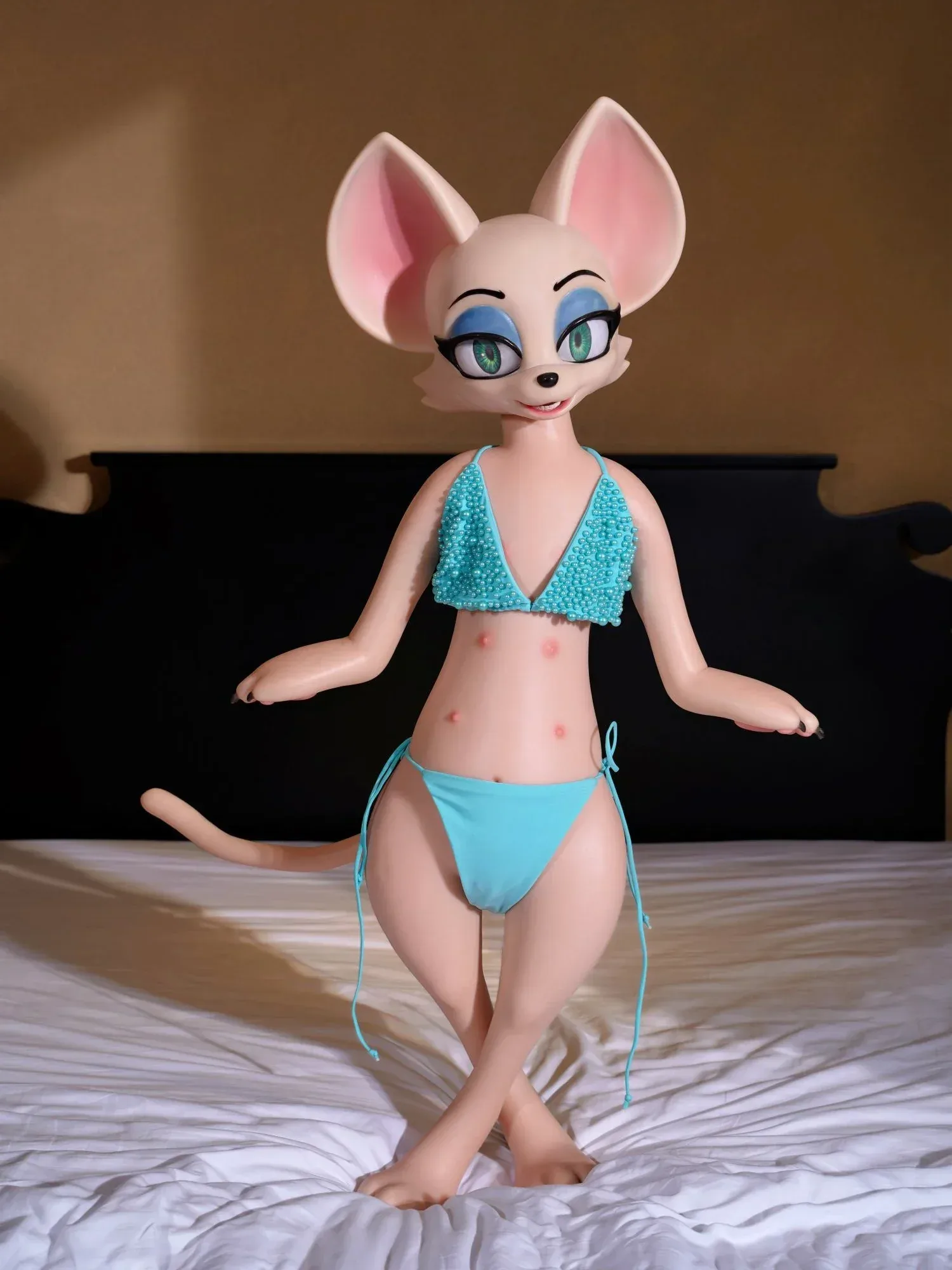 F9362-19.5kg Silicone Bat Fur Fapdolls Life Like Mini Hentai Sex Doll｜Doll Castle