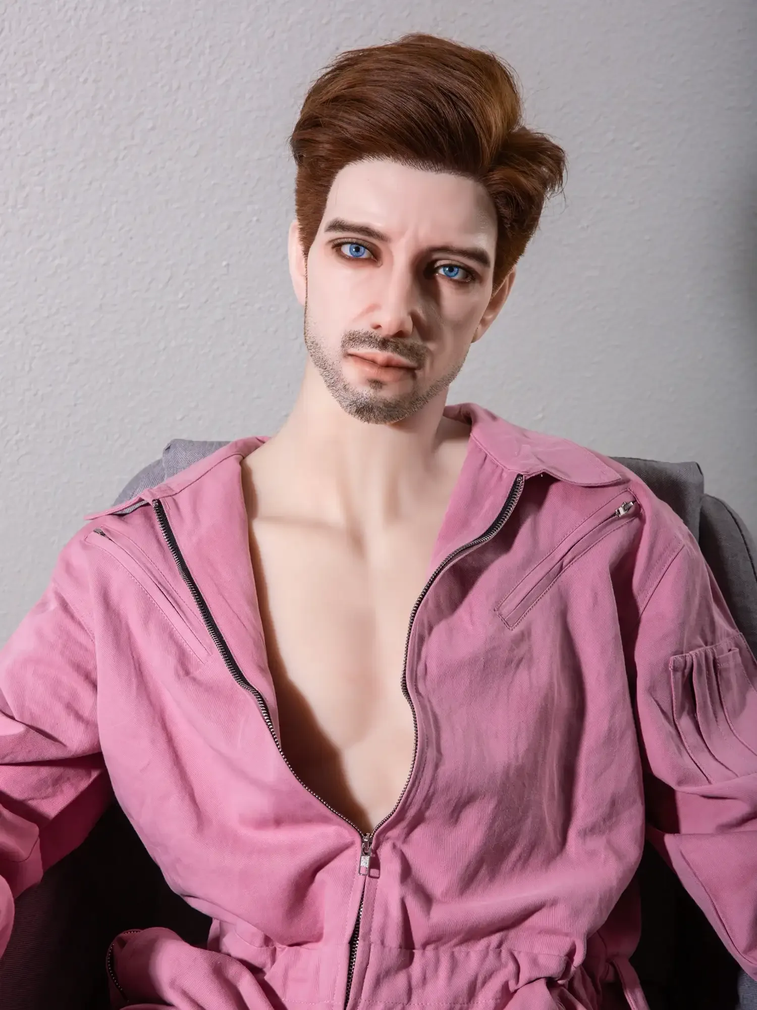 F4609-175cm\/5ft9-58kg Femboy Sex Doll Realistic Silicone Head Male - Qita doll view 3