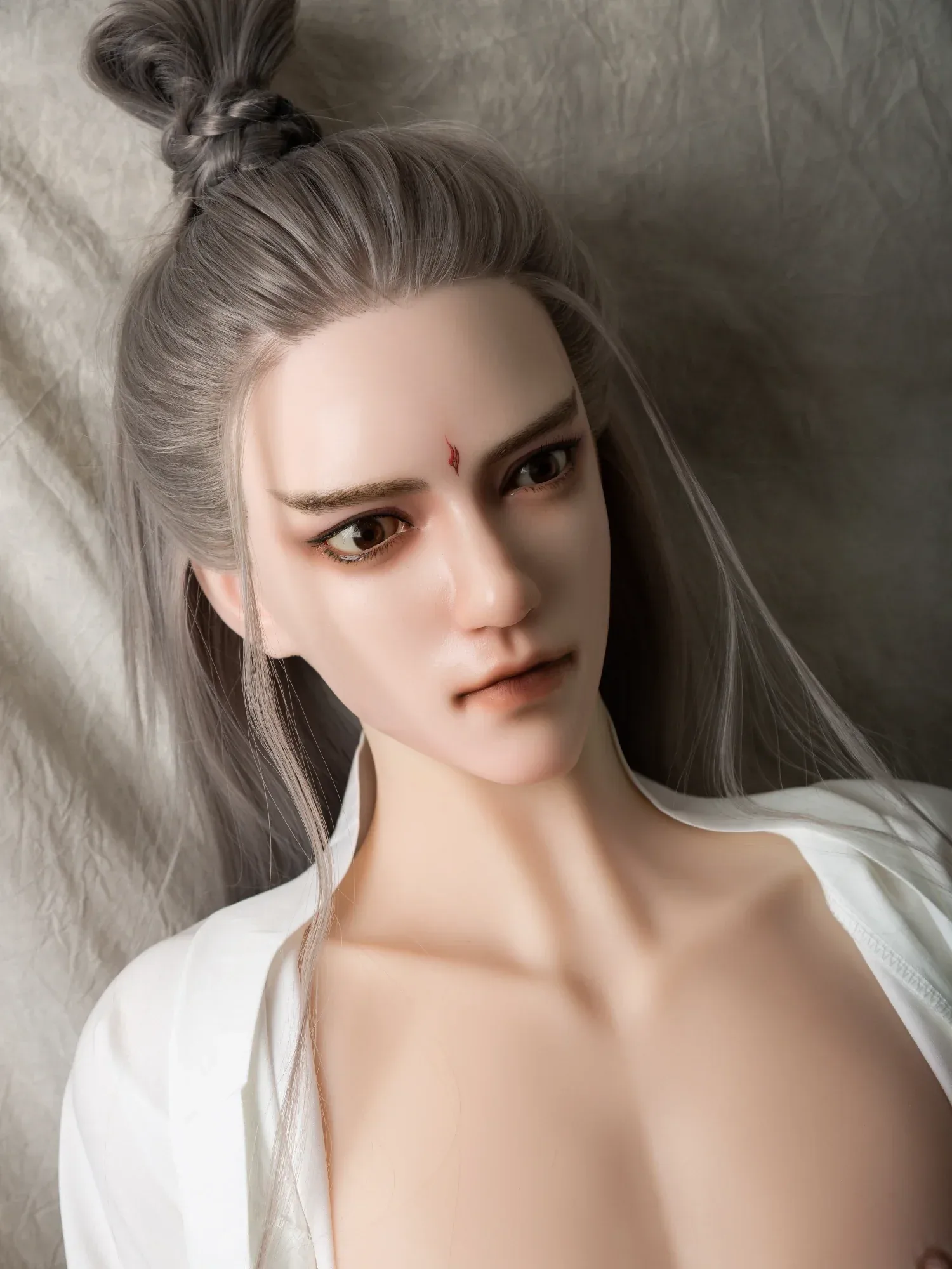 F4608-165cm\/5ft5-40kg Full Size Femboy Sex Doll with Silicone Head - Qita doll view 11
